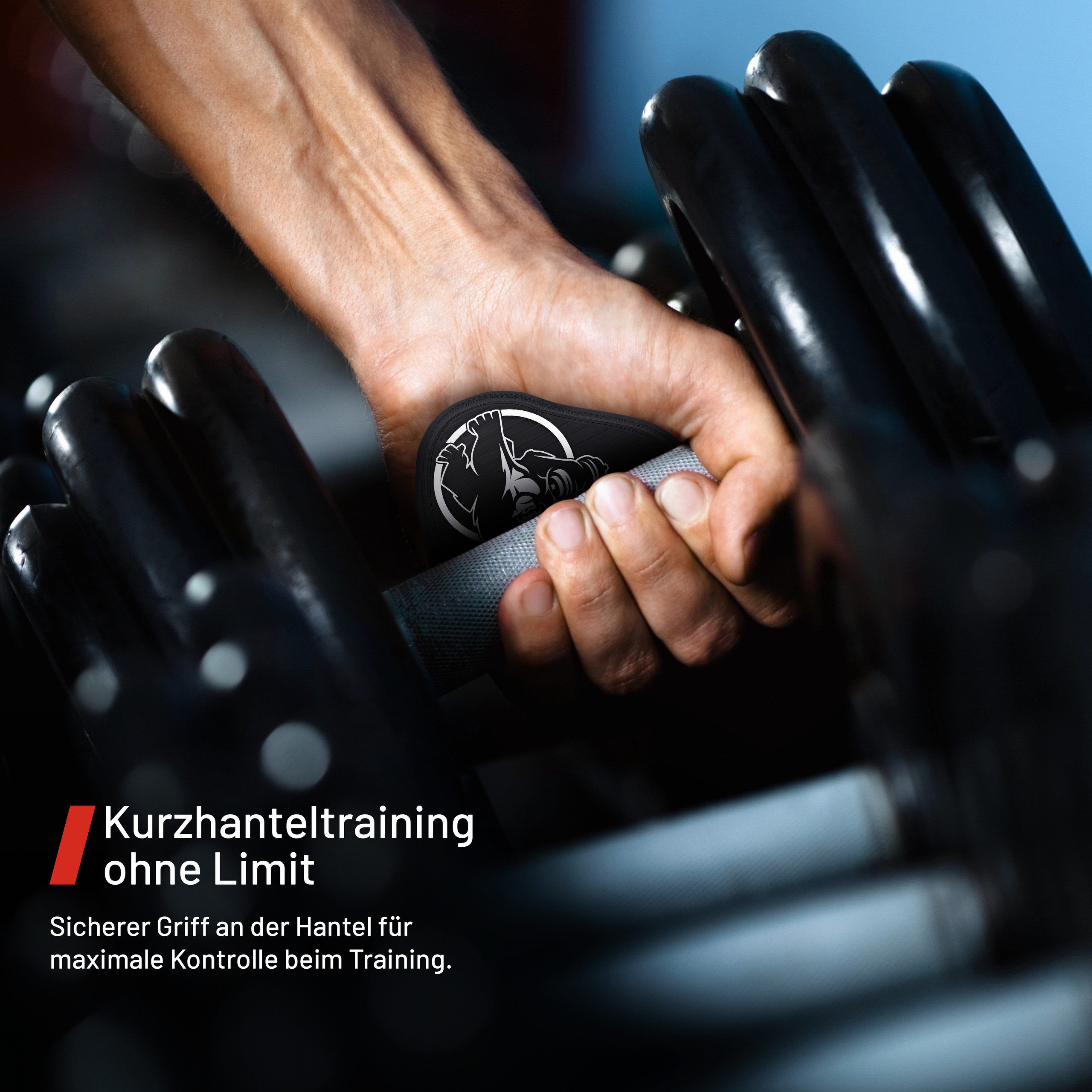 GORILLA SPORTS Trainingshandschuhe Griffpolster - Set - Grip Pads, Bodybuil günstig online kaufen