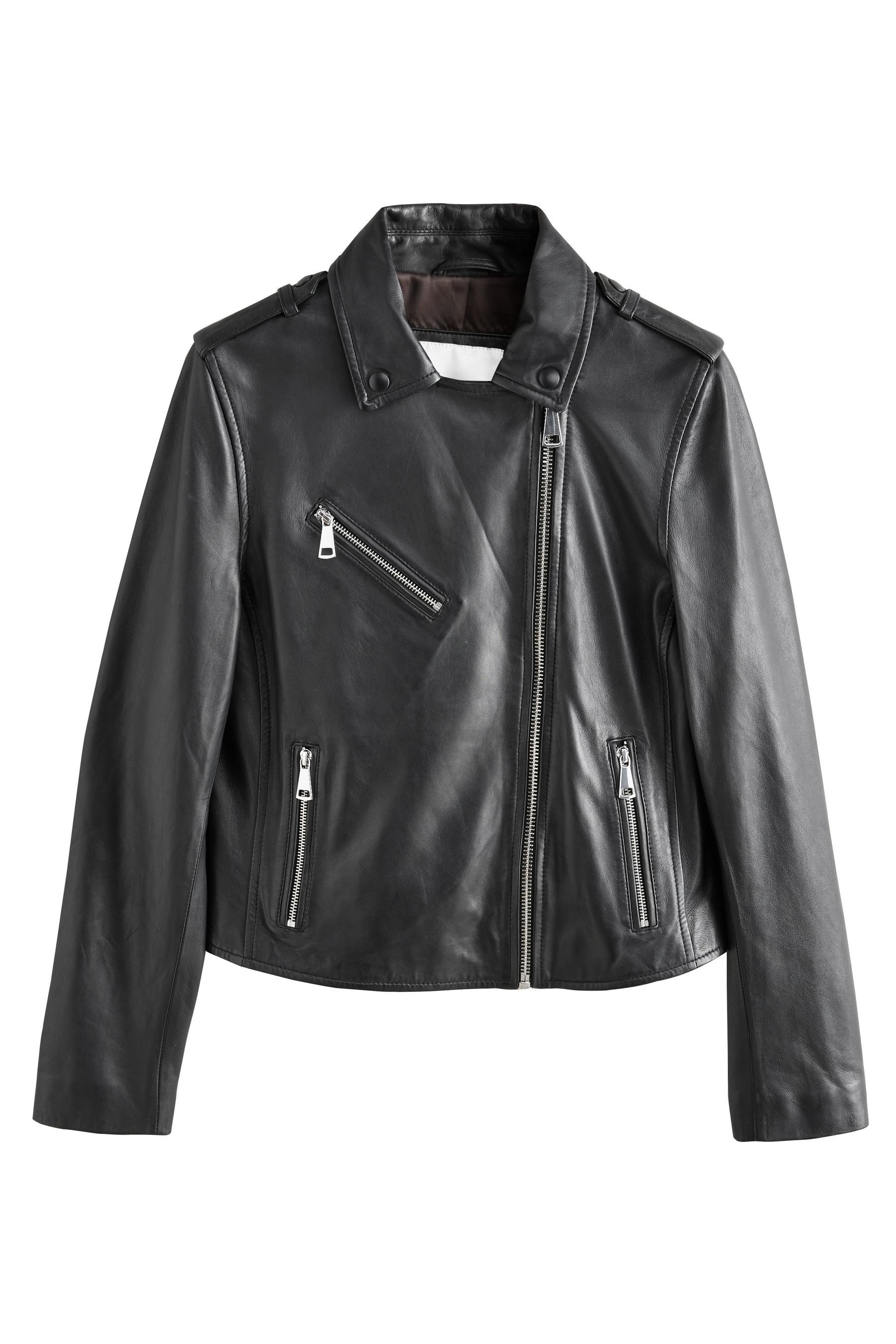 Bikerjacke N. Real Bikerjacke aus Leder