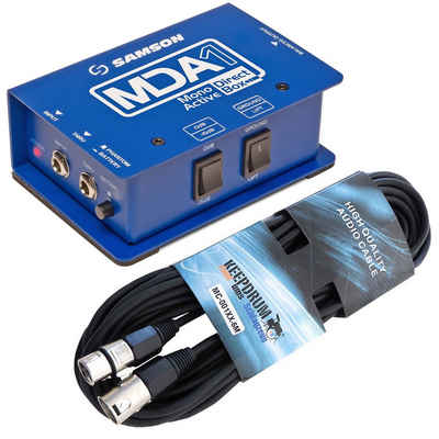 Samson S-Max MDA1 aktive Direct-Box Digitales Aufnahmegerät (mit XLR-Kabel)