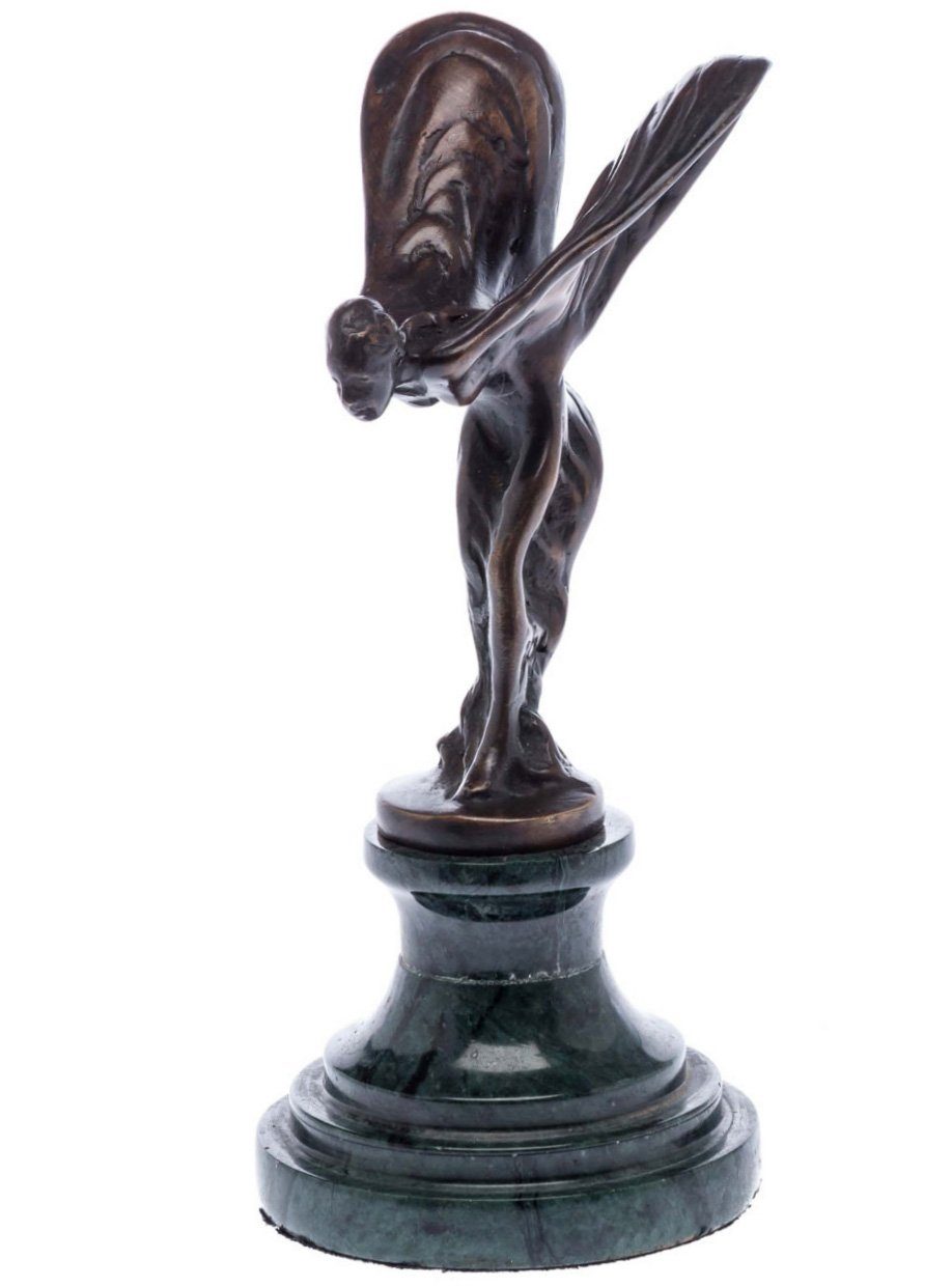 Aubaho Skulptur Bronzeskulptur Emily Nike Venus Göttin Bronze Kühlerfigur Figur Skulpt