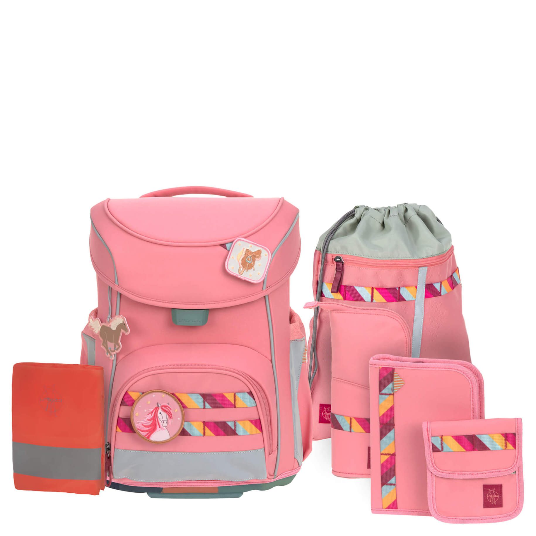 LÄSSIG Ранцы School Set Slim Unique - Ранцы Set 7tlg. (Pink)