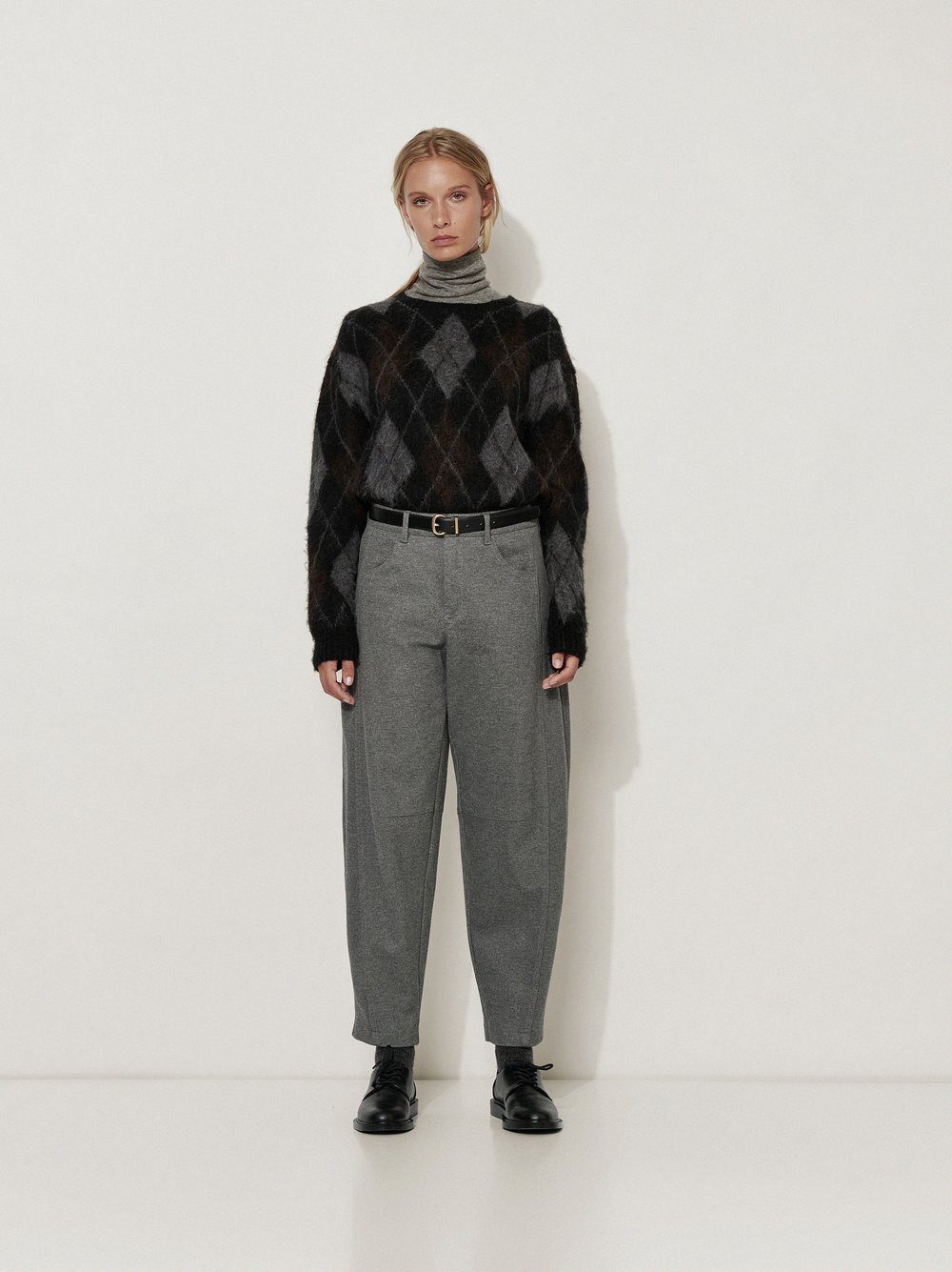 ROSNER Boyfriend-Hose Mara Barrel (1-tlg) aus weichem Flanell