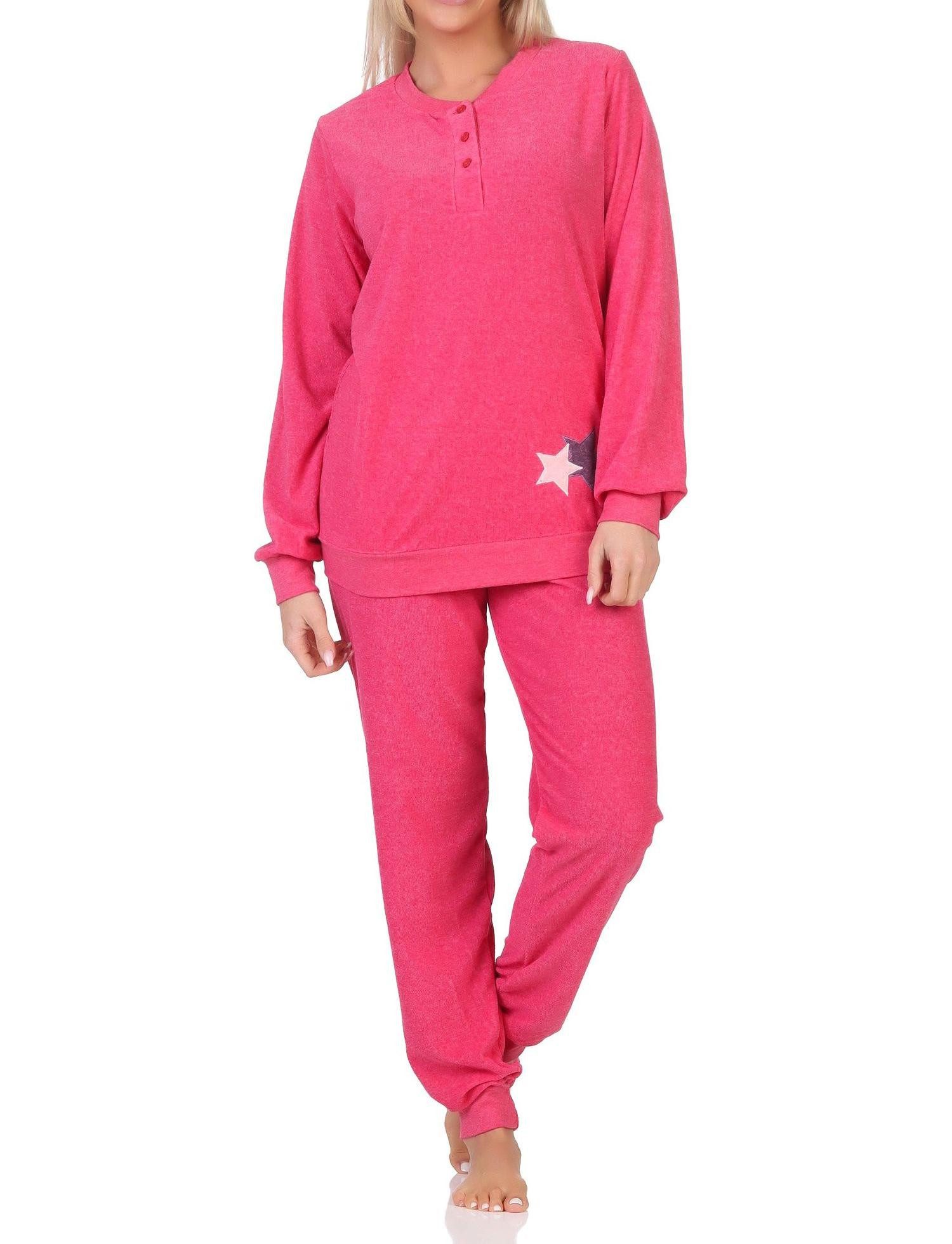 Pyjama Normann Damen Frottee Schlafanzug Loungewear - auch in Übergröße