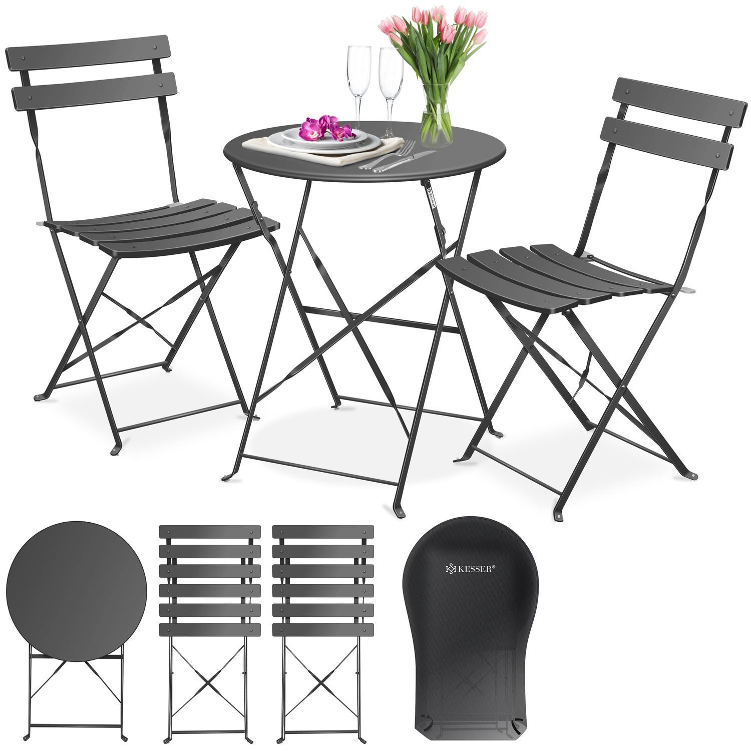 KESSER Bistrotisch, Bistro-Set 3-teilig Bistrotisch mit günstig online kaufen