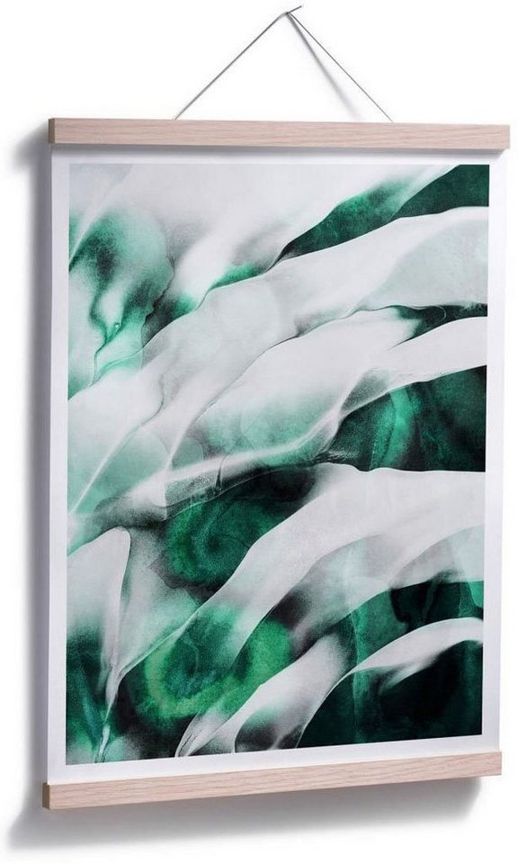 Wall-Art Poster Emerald Grün, Schriftzug (1 St)