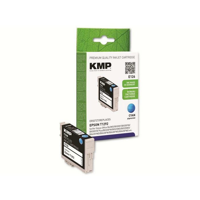 KMP KMP Tintenpatrone kompatibel für Epson T1292 cyan Tintenpatrone