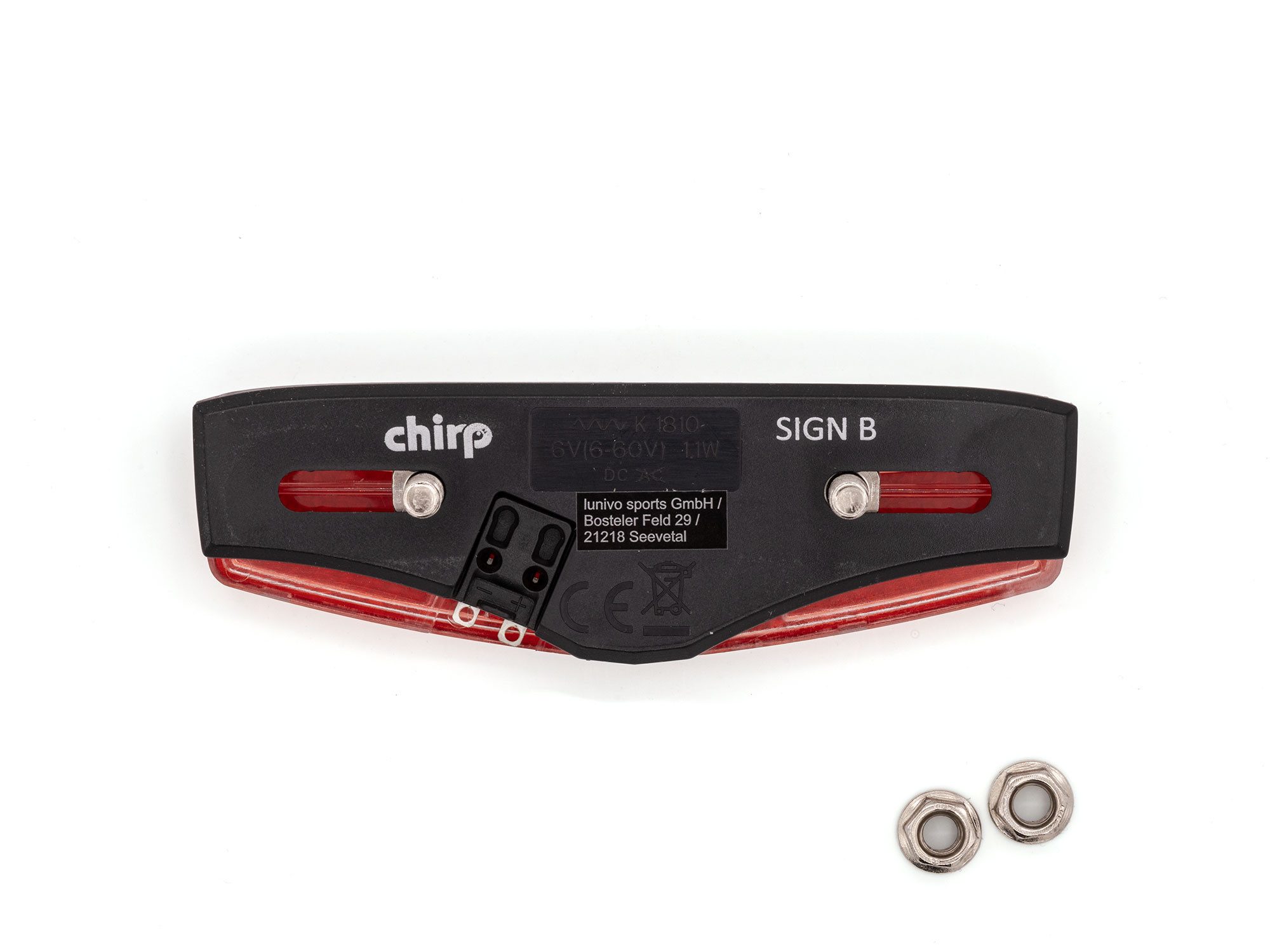 Chirp Fahrrad-Rücklicht Sign B E-Bike Brems-Rücklicht, 3 high Power LED Rückleuchte
