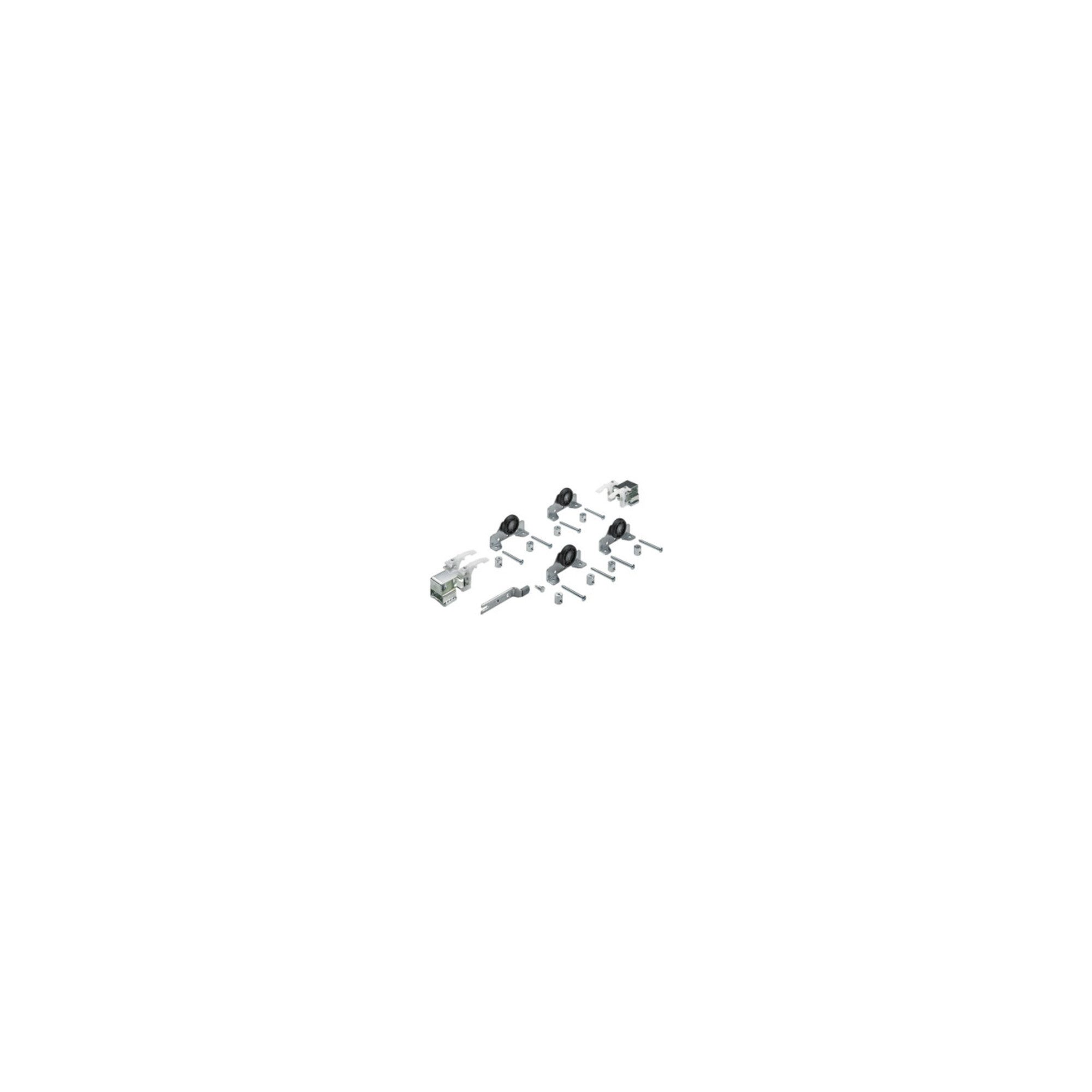 Hettich Schiebetür Hettich Schiebetürbeschlag Top Line 1 2-türig Komplett-Set 50kg DIN L/