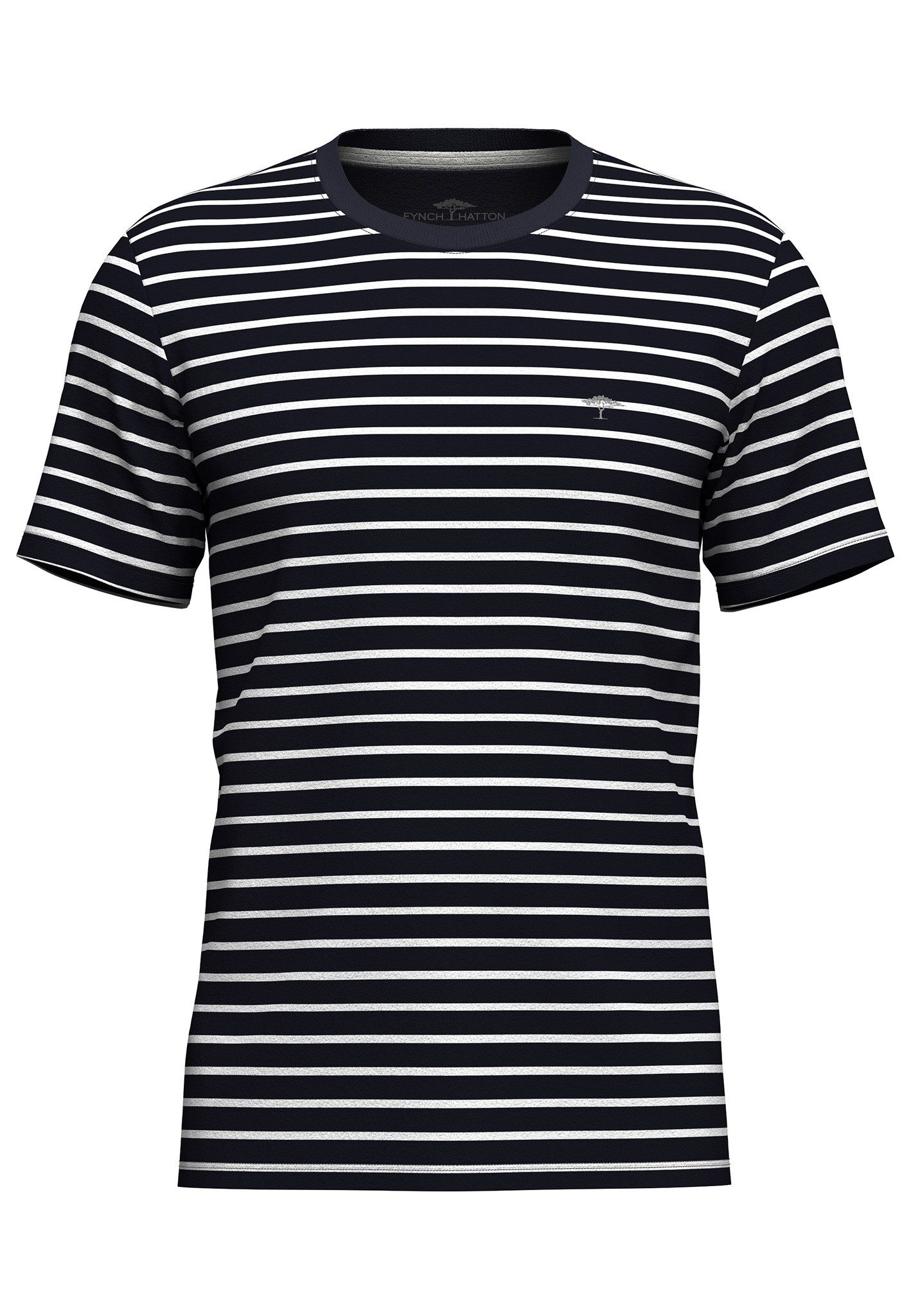 FYNCH-HATTON T-Shirt mit Logo Stickerei günstig online kaufen
