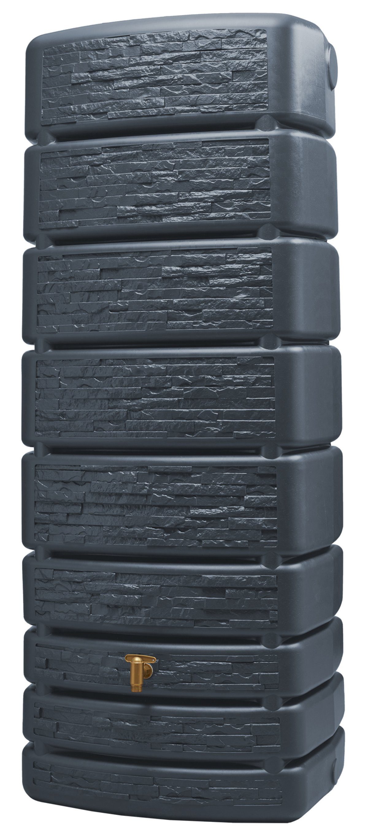 Thumbnail - 4rain Regentonne SLIM STONE DECOR Wandtank 500 L, graphite grey