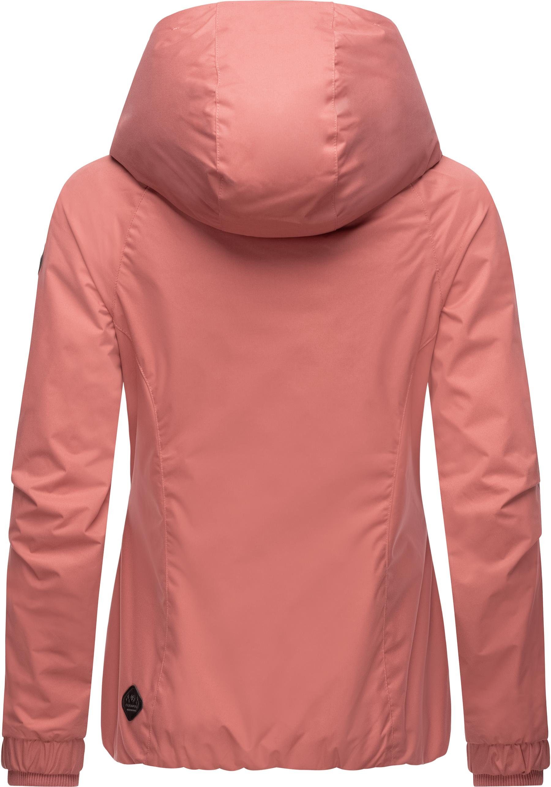 Ragwear Outdoorjacke Dizzie Wasserdichte Übergangsjacke mit großer Kapuze