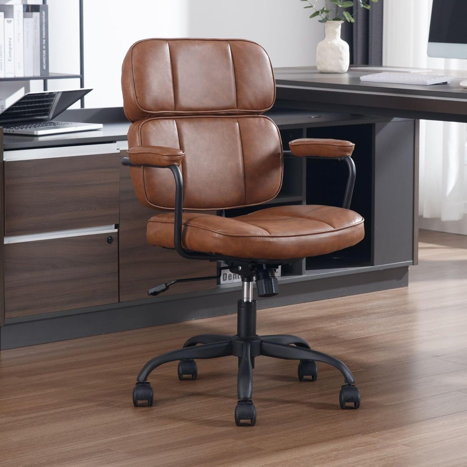 WAHSON OFFICE CHAIRS Schreibtischstuhl Ergonom. Bürostuhl PU-Leder, höhenve günstig online kaufen
