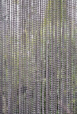 Türvorhang Conacord Decona Bead Perlenvorhang grau, CONACORD, Ösen, halbtransparent, 90 x 200 cm, Polyester - blickdicht dank hoher Stranganzahl