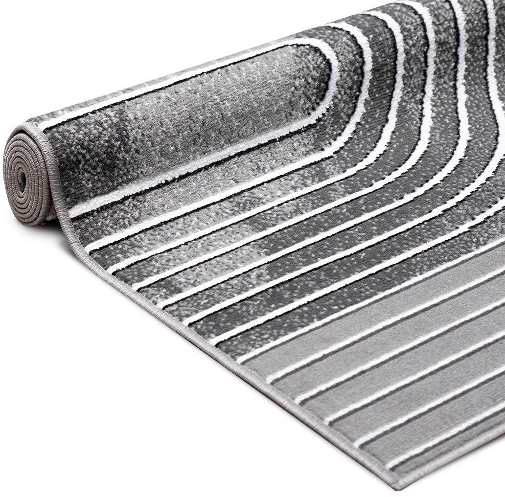 my home Teppich Lysandra, rechteckig, Höhe: 8 mm, 3D-Effekt, softer Kurzflor, pflegeleicht, leichter Glanz, Scandi-Look