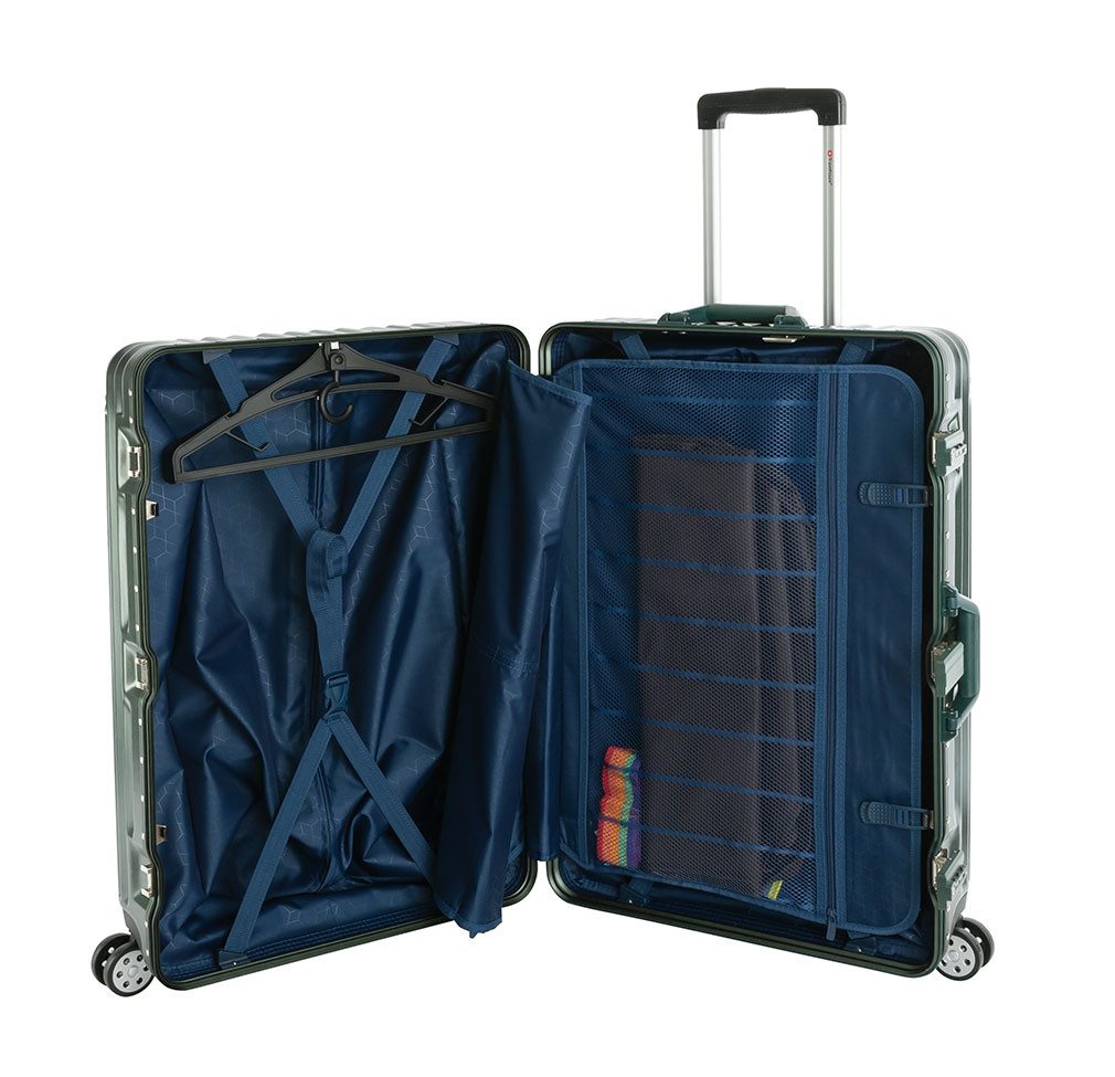 Travelhouse Hartschalen-Trolley London, 4 Rollen, TSA Zahlenschloss Aluminium-Rahmen Polycarbonat-Hartschale – Bild 3 von 5