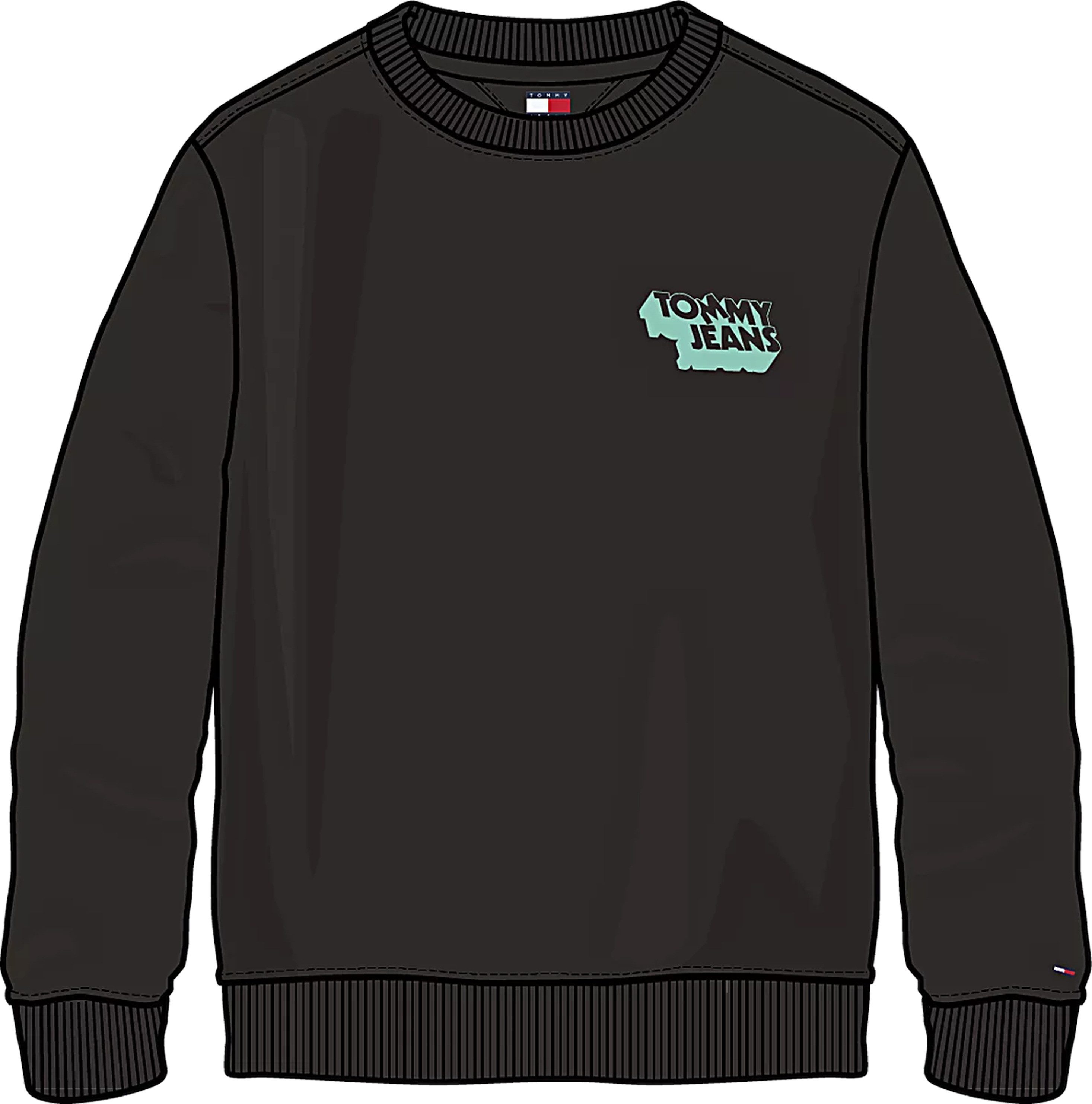 Tommy Jeans Sweatshirt TJM REG STACK CREW EXT Mit Rundhalsausschnitt