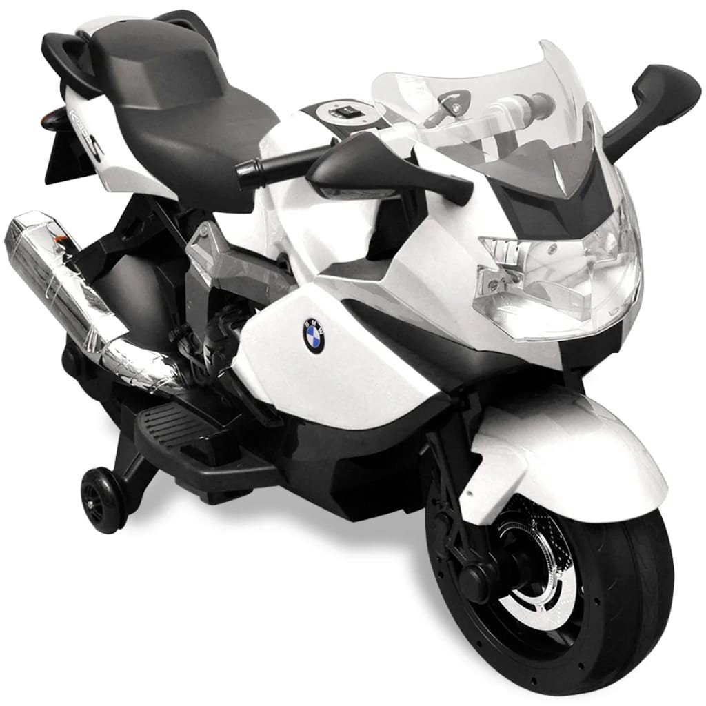 vidaXL Elektro-Kinderauto Kinderfahrzeug Motorrad 283 6V Weiß Elektromotorrad BMW