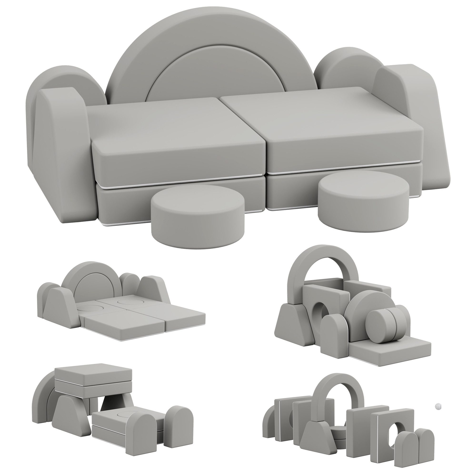 radelldar Kindersofa Modulare Spielsofa, 12 Teile, günstig online kaufen