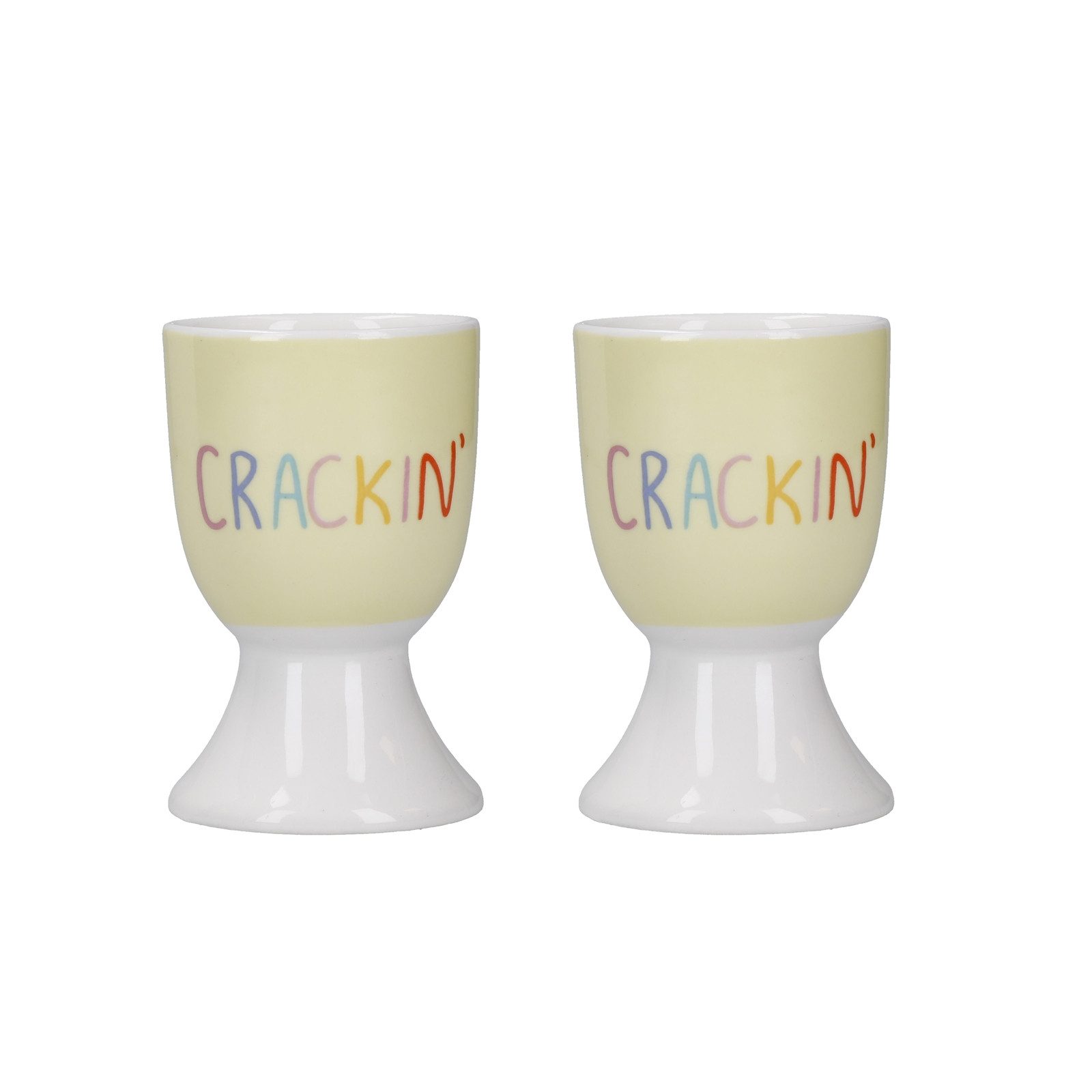 Neuetischkultur Eierbecher Eierbecher Porzellan 2er-Set CRACKIN', (Set, 2-tlg., 2 Eierbecher)