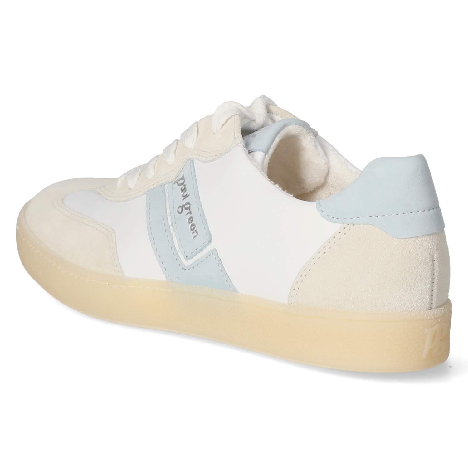 Paul Green Paul Green 5437-129 Damen Leder & Textil white Schnürschuh