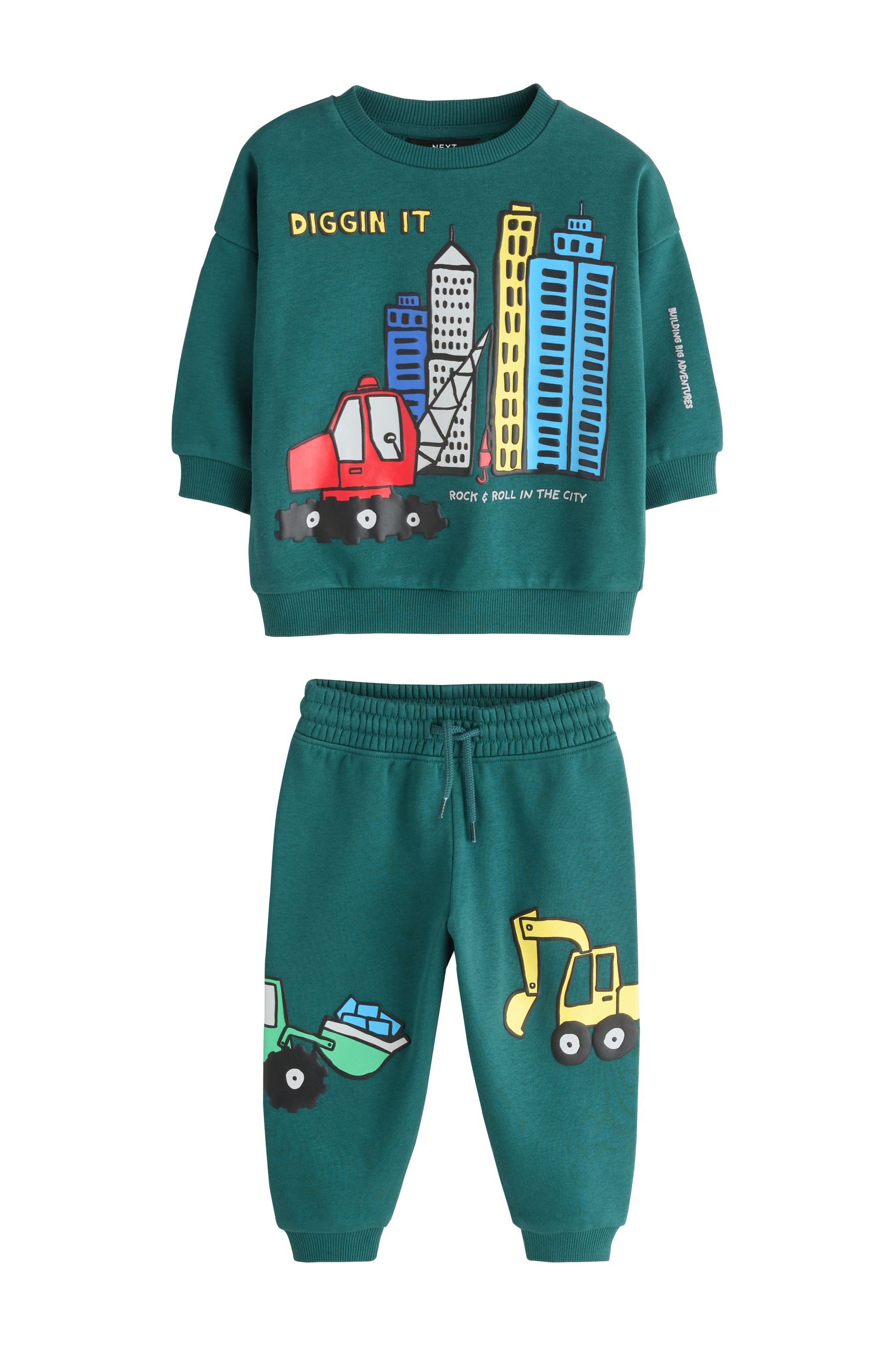Next Sweatanzug Rundhals-Sweatshirt und Jogginghose im Set (2-tlg)