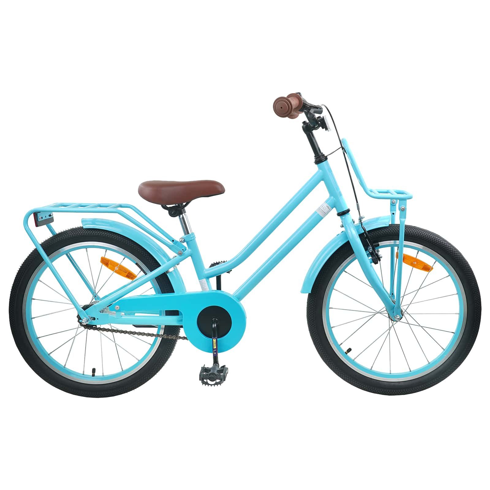vidaXL Kinderfahrrad 146,5 x 54 x 86 cm Kinderfahrrad 22 Zoll für 7-12 Jahre alt Himmelblau