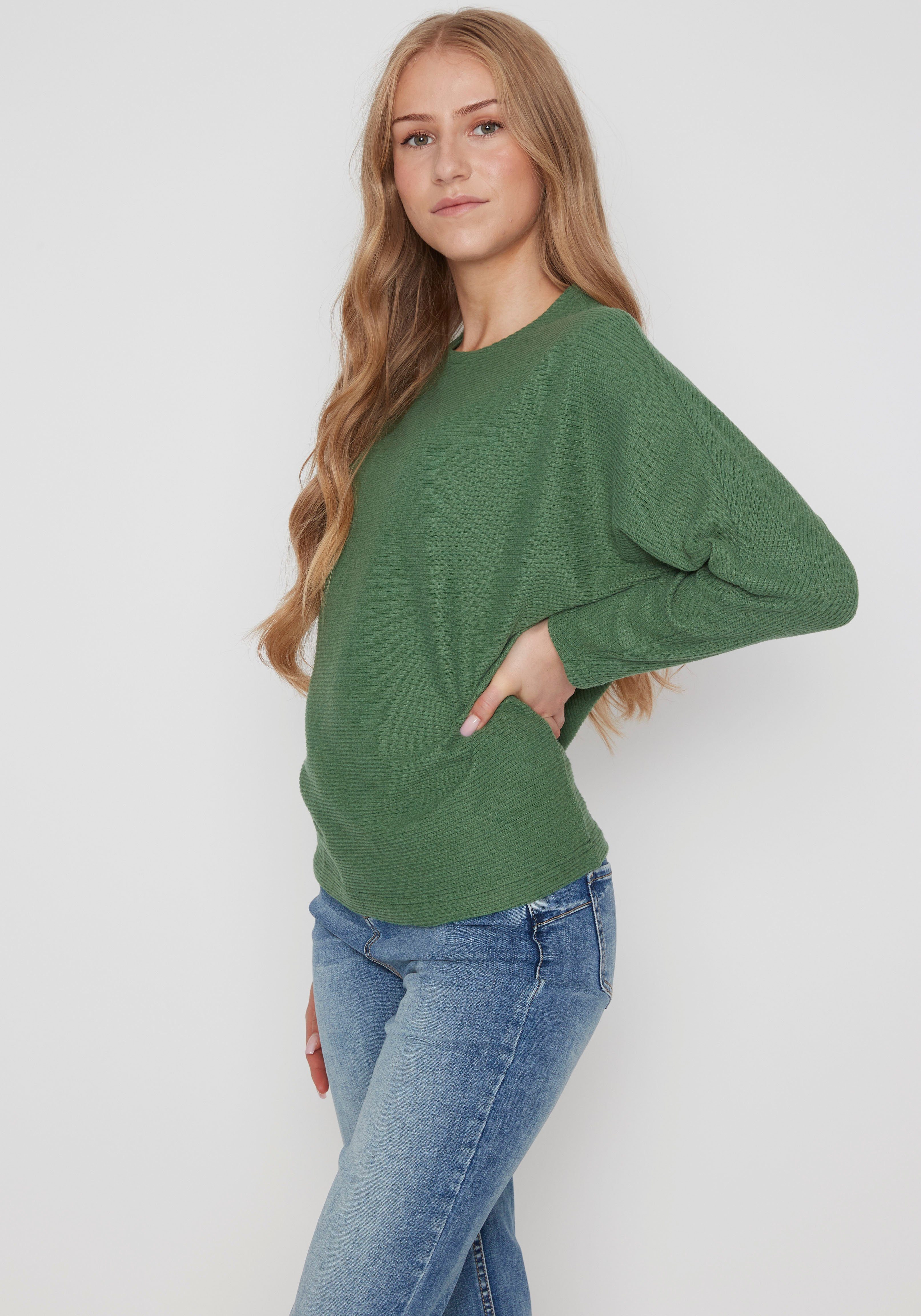 HaILY’S T-Shirt TP P marl green fern Ma44ira LS