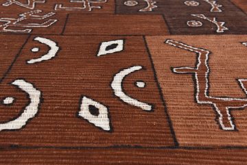 Teppich Yorodian Fileli, DIE HAUSKUNST, rechteckig, Höhe: 4 mm, Flachgewebe, handgewebt, mit Fransen