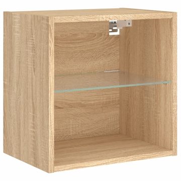 vidaXL TV-Schrank 8-tlg. Wohnwand mit LED-Beleuchtung Sonoma-Eiche Holzwerkstoff (1-St)