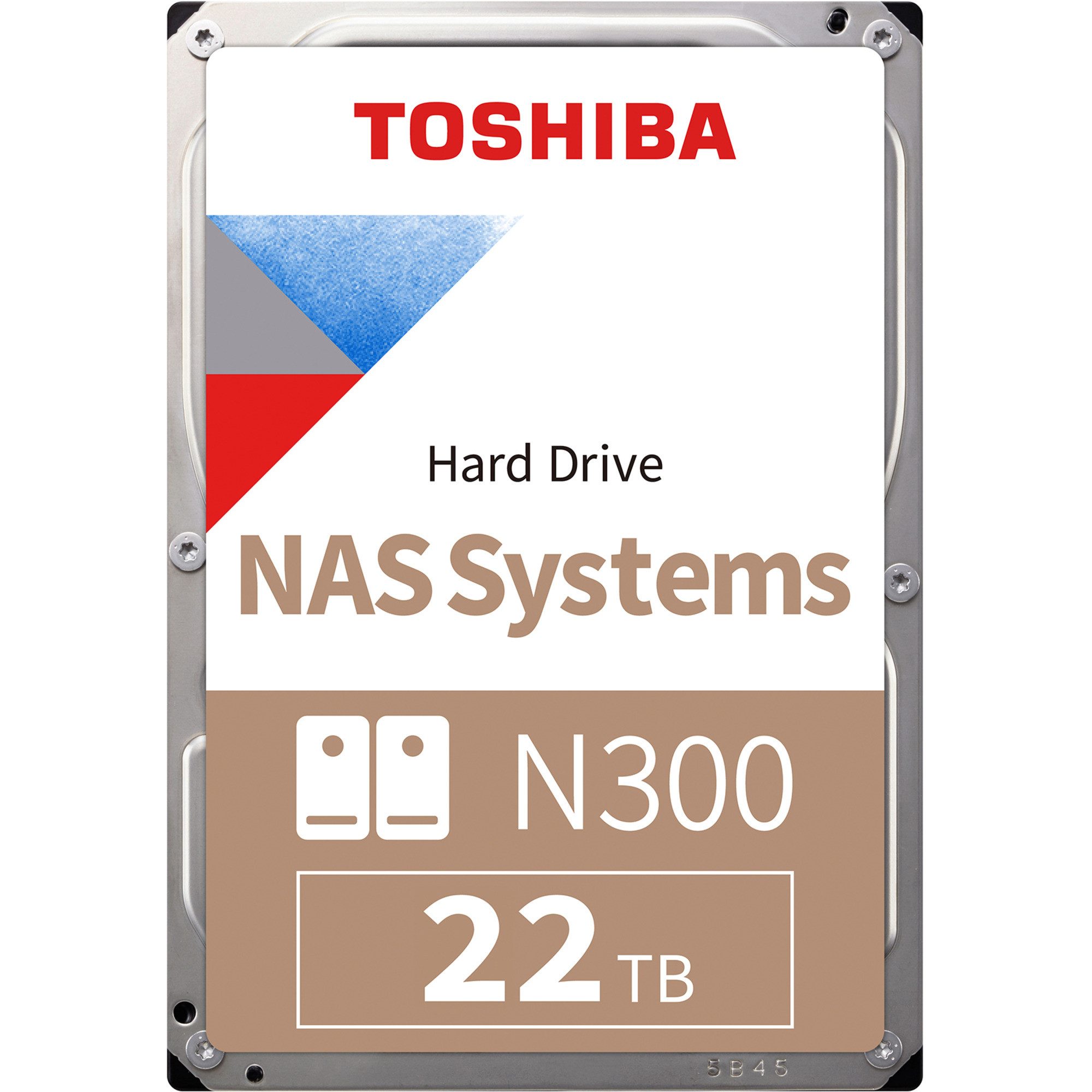 Toshiba Toshiba N300 22 TB, Festplatte, (SATA 6 Gb/s, interne HDD-Festplatte (22 TB) 3.5"