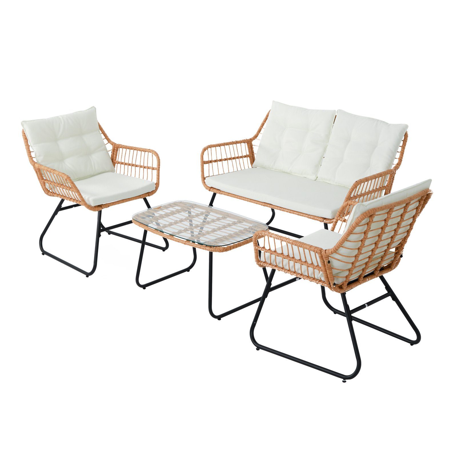 SVITA Gartenlounge-Set CAPRI, (Set, Tisch mit günstig online kaufen