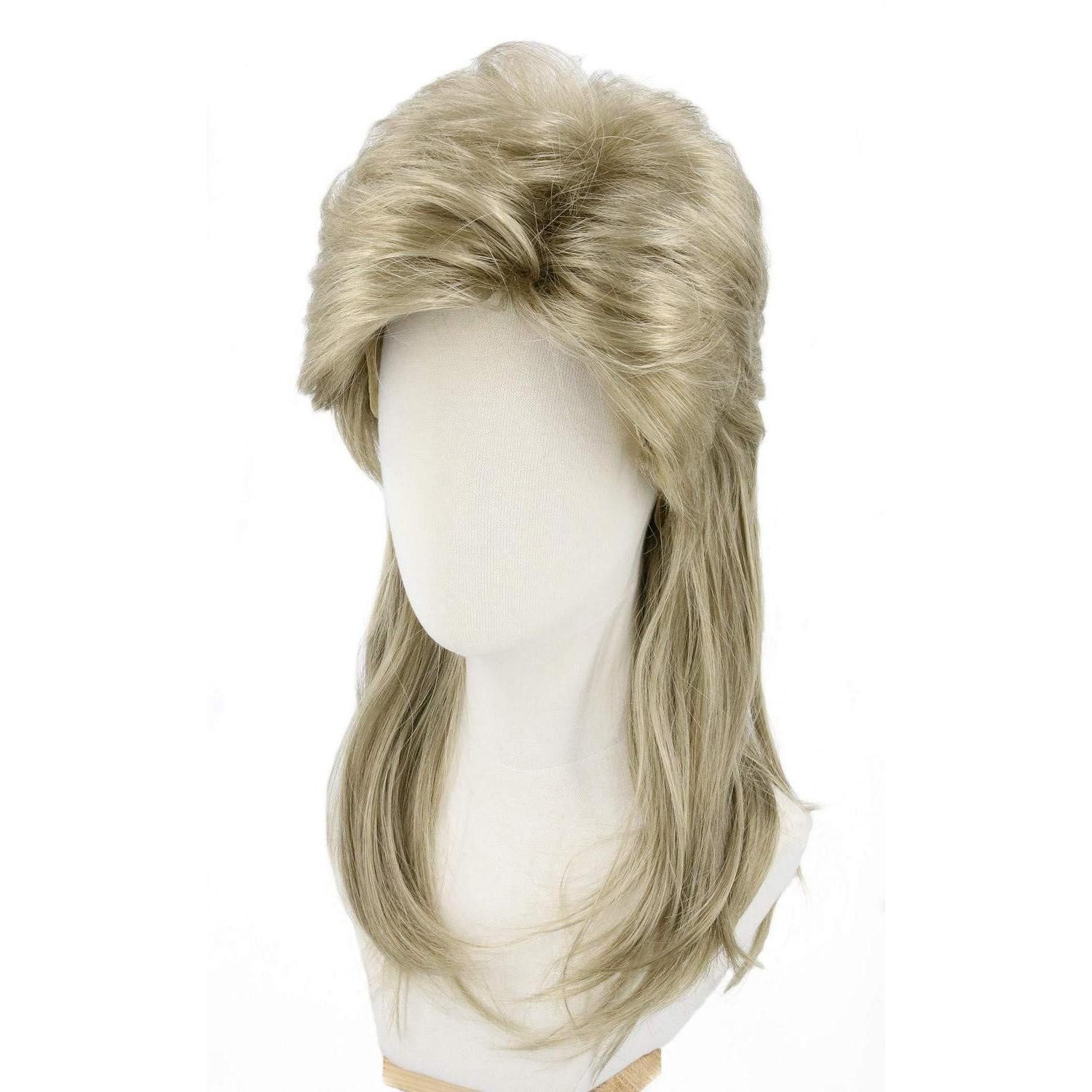 LuxusKollektion Kostüm-Perücke Perücke Vokuhila Herren Damen 70er 80er Fasching Karneval Blond-K