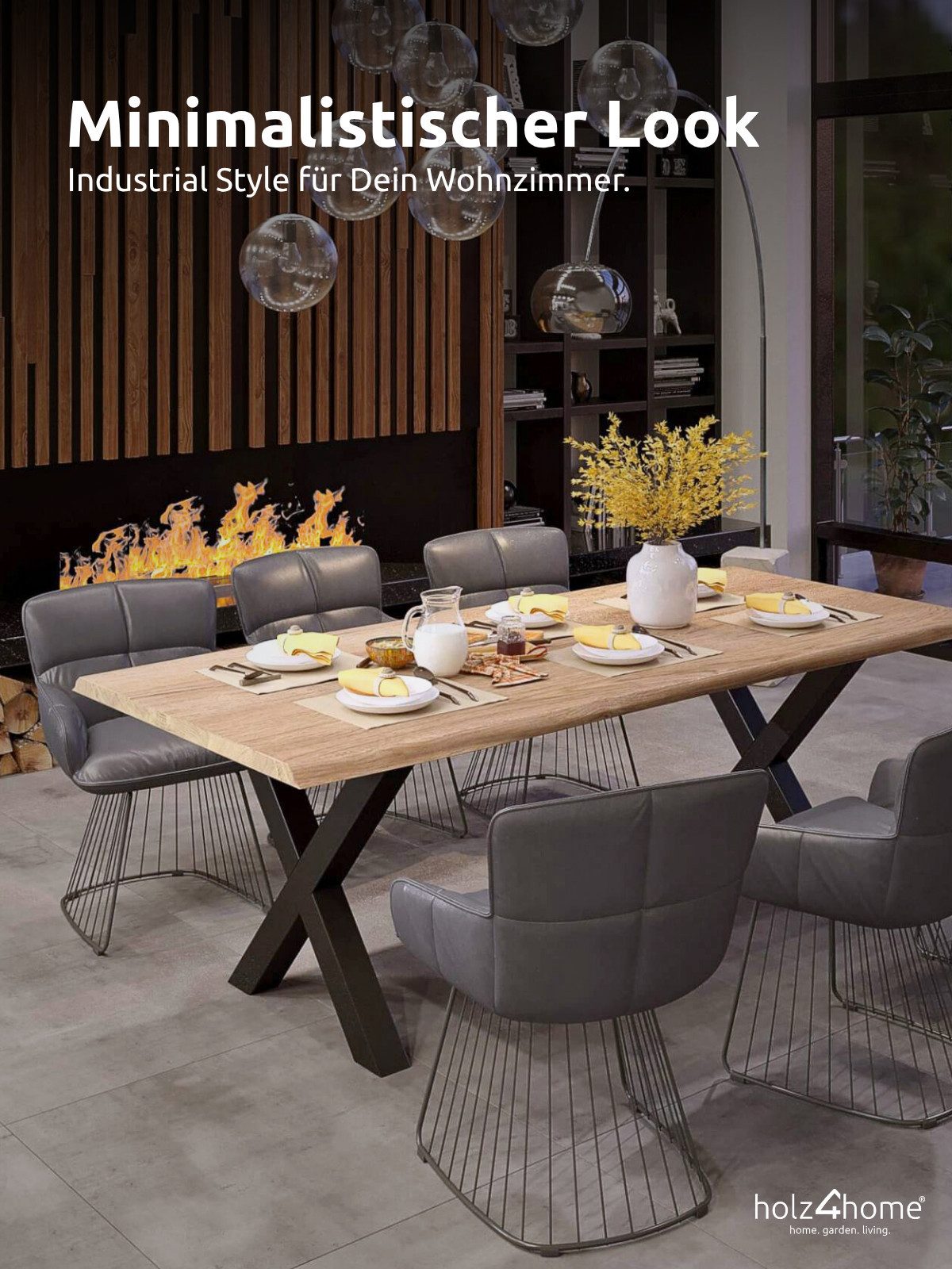 holz4home® Tischgestell Tischbeine aus Metall I günstig online kaufen