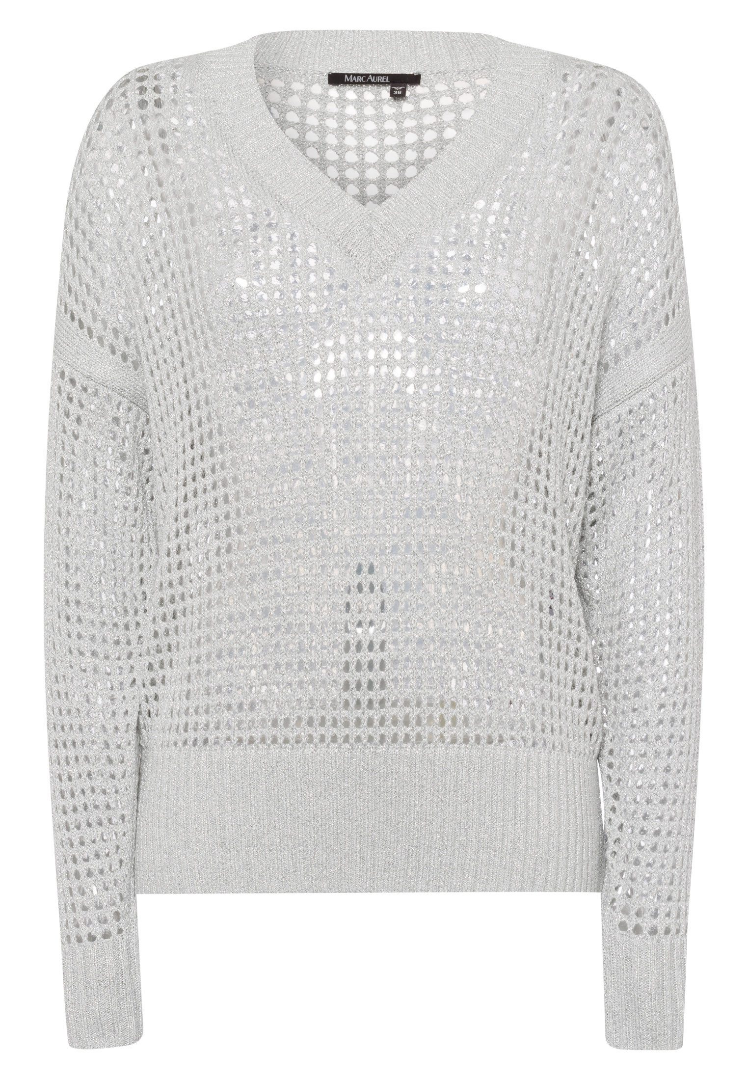 MARC AUREL Strickpullover Strick silver grey günstig online kaufen
