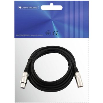 Omnitronic Omnitronic 30220400 XLR Verbindungskabel [1x XLR-Stecker 3 polig - 1x Audio-Kabel, (0.50 cm)