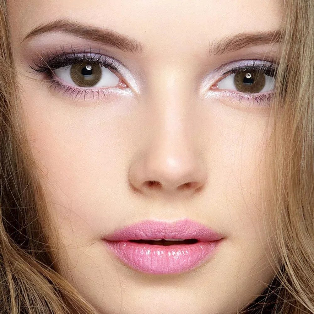 KokoLenses Jahreslinsen Kontaktlinsen Braune Farbige weiche Augen Linsen Damen Herren, Wunderschöne Jahreslinsen Kontaktlinsen Braun Augen Farbe Damen Herren