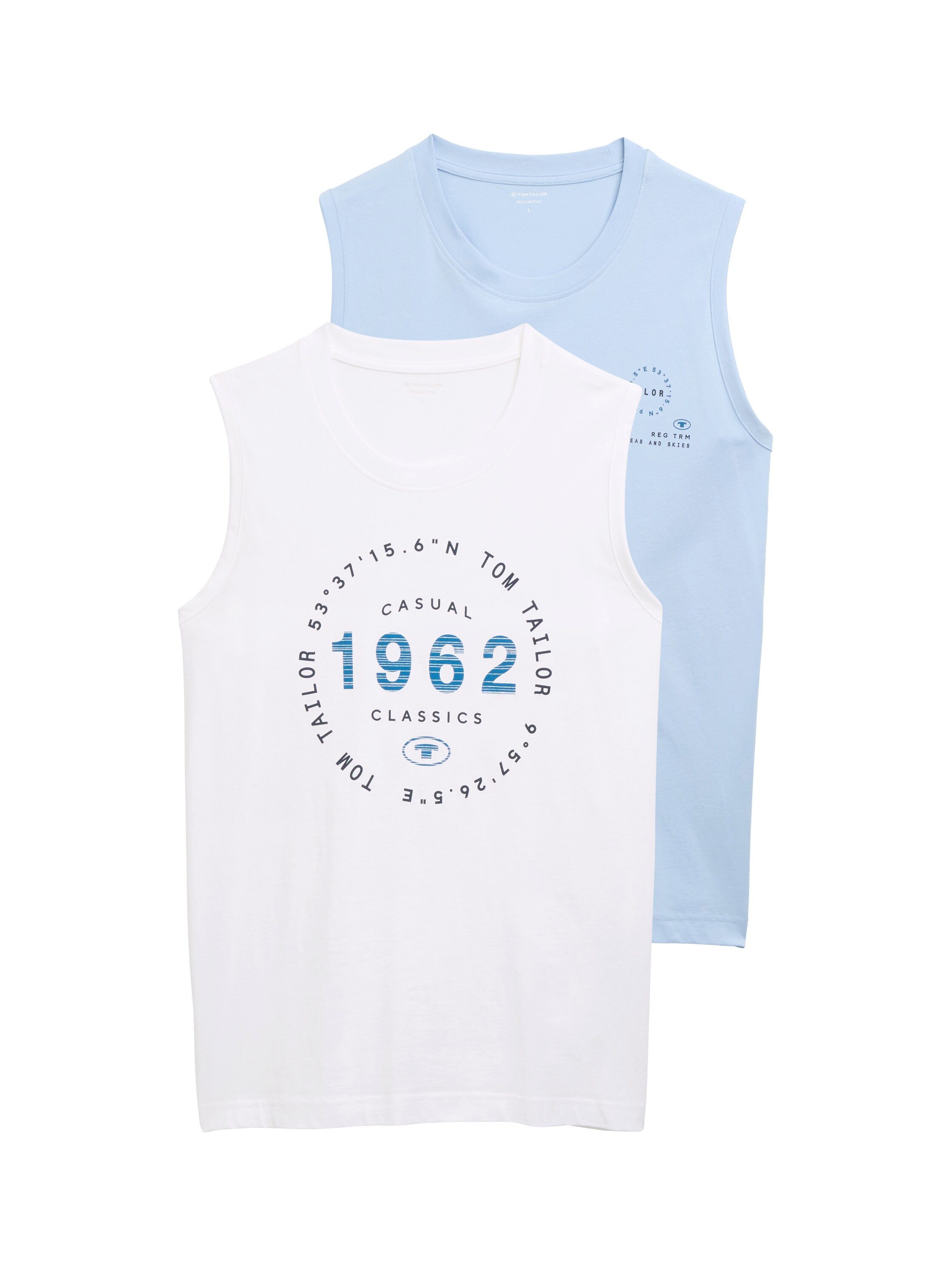 TOM TAILOR T-Shirt (Packung, 2-tlg) mit Logo-Print günstig online kaufen