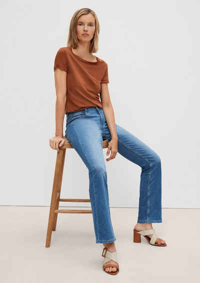 Comma 5-Pocket-Jeans »Slim: Flared Jeans mit Waschung« Waschung