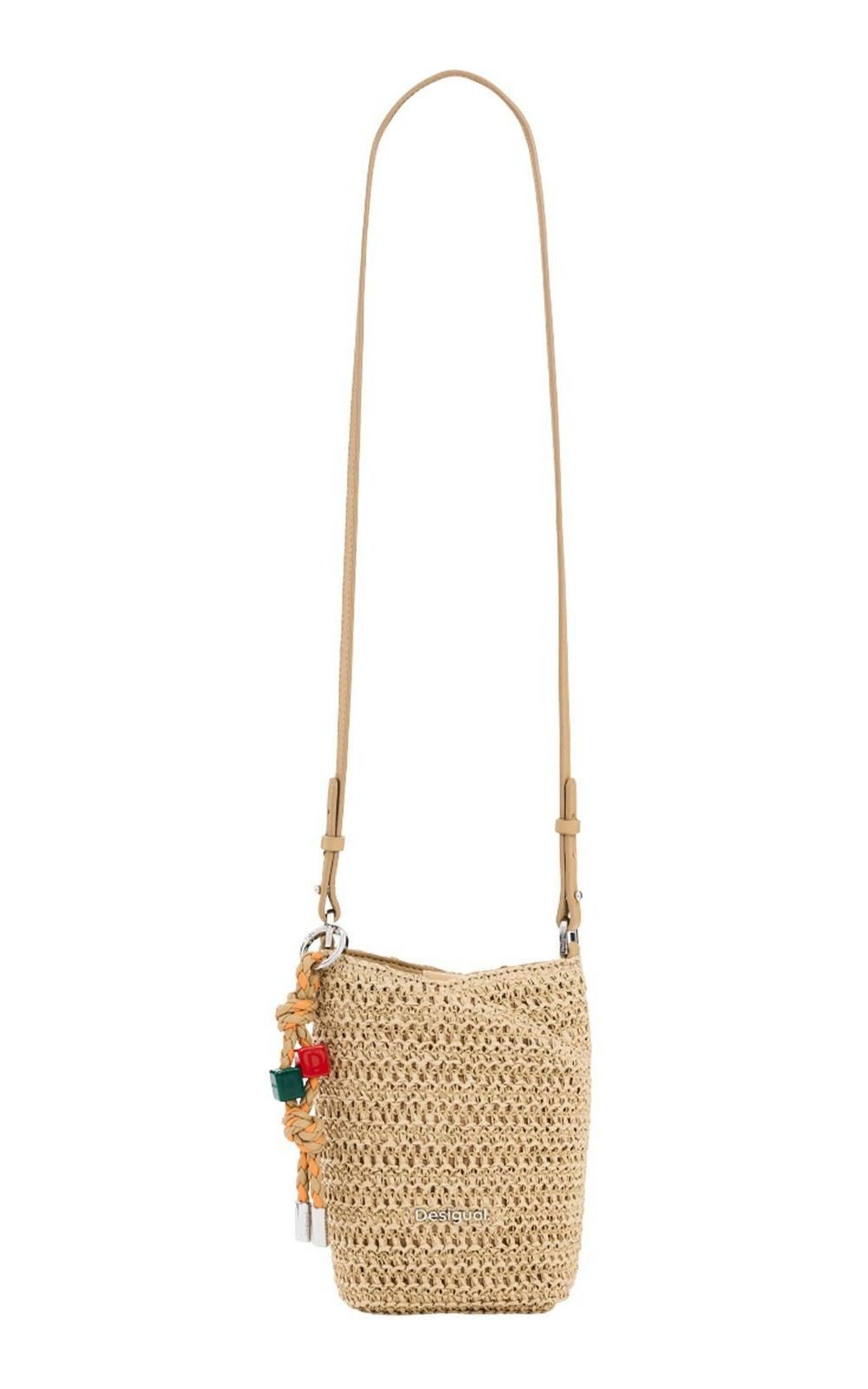 Desigual Umhängetasche Half Logo Raffia Bag