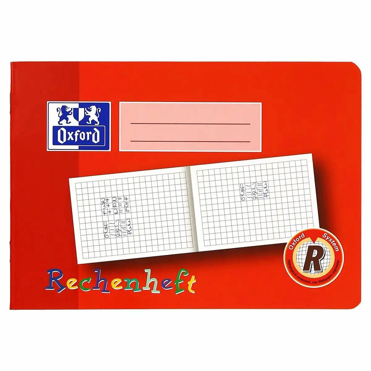 OXFORD Spiel Oxford Rechenheft Lineatur R kariert - Mathematik Schulheft A4