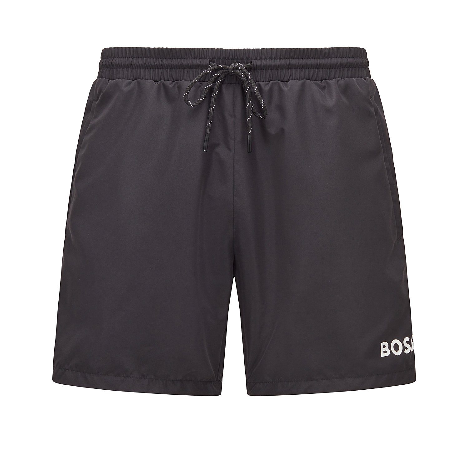 BOSS Badeshorts Starfish cm 40 (1-St) Swimwear Länge (007) Badehose schnelltrocknend Black Herren