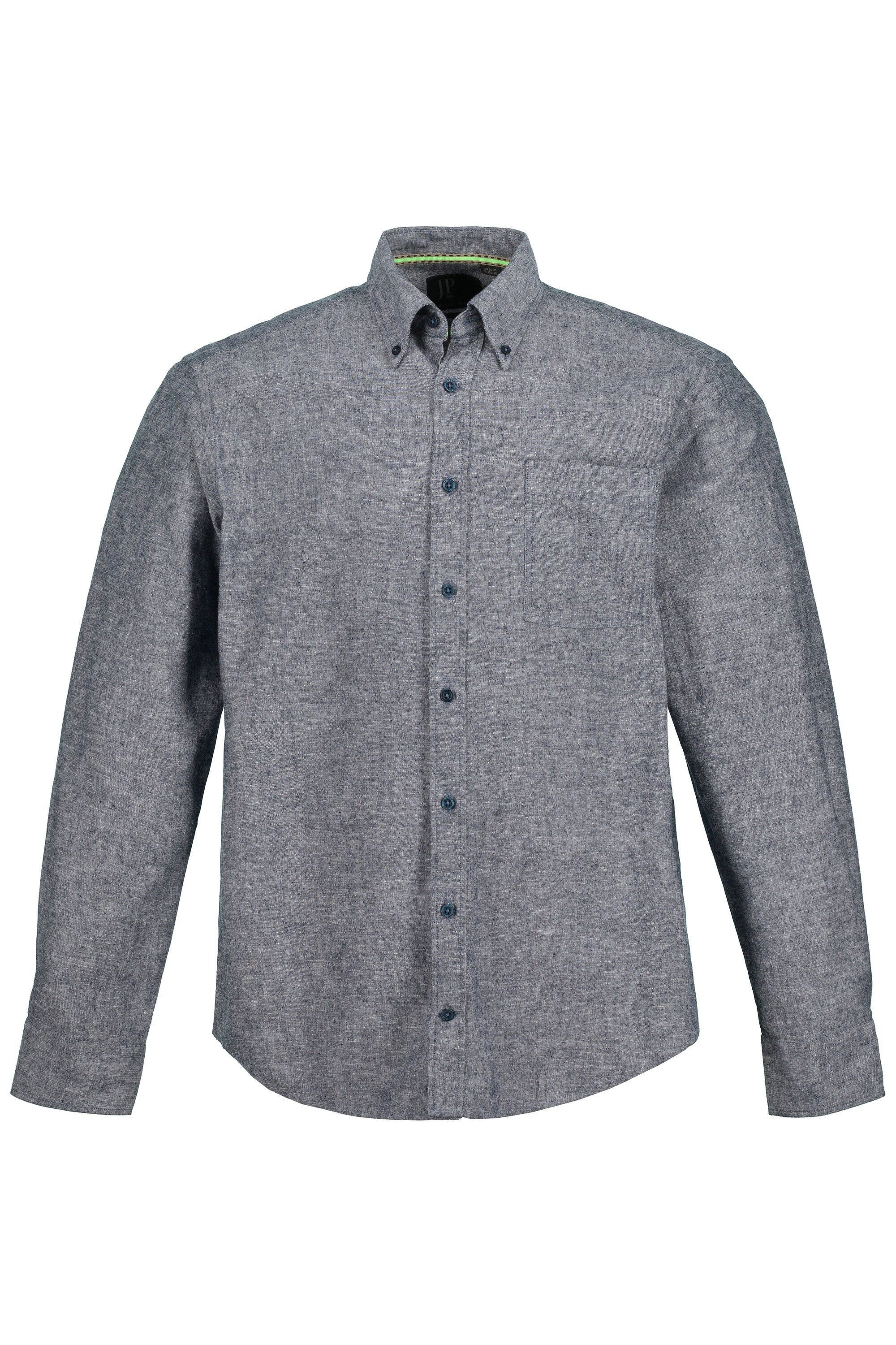 JP1880 Businesshemd Hemd Langarm Leinenmix Buttondown-Kragen günstig online kaufen