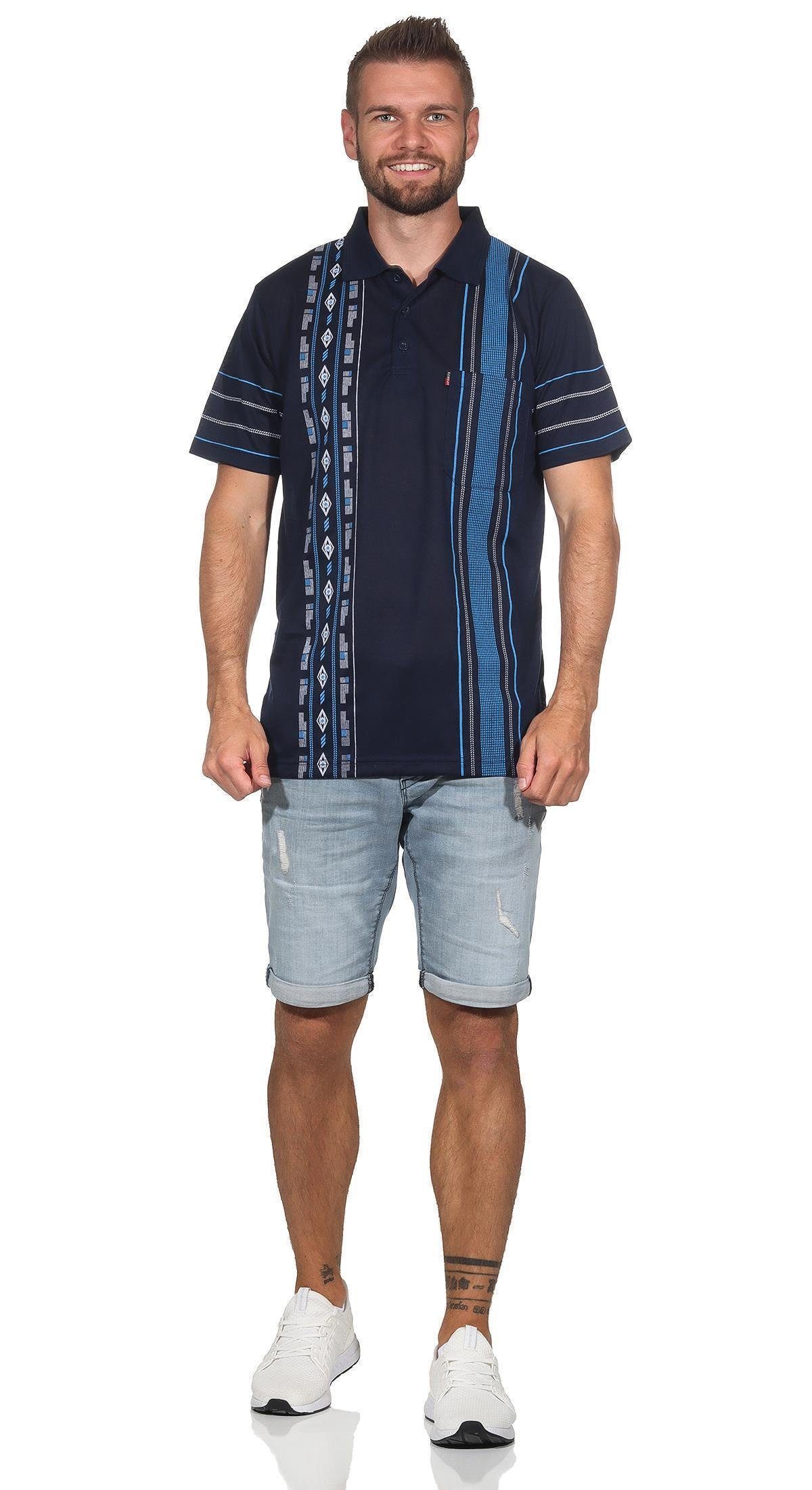 Poloshirt Herren Poloshirt Sommer Polo-Hemd Kurzarm, Gr. M L XL 2XL