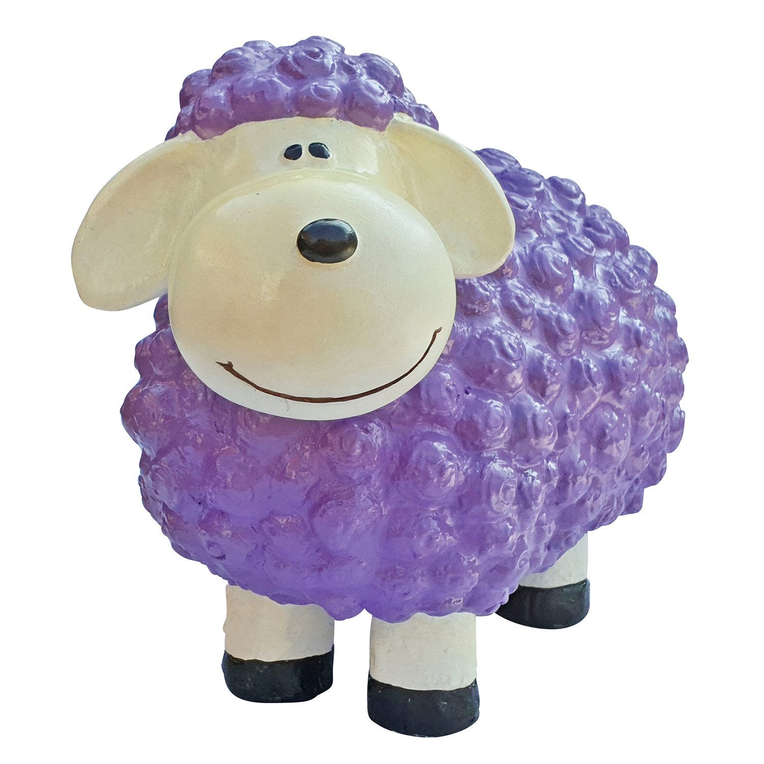 Fachhandel Plus Tierfigur Deko Schaf mittel Gartenfigur Schaf Bunte Schafe für den Garten (1 St), Farbenfrohe Gartenfigur