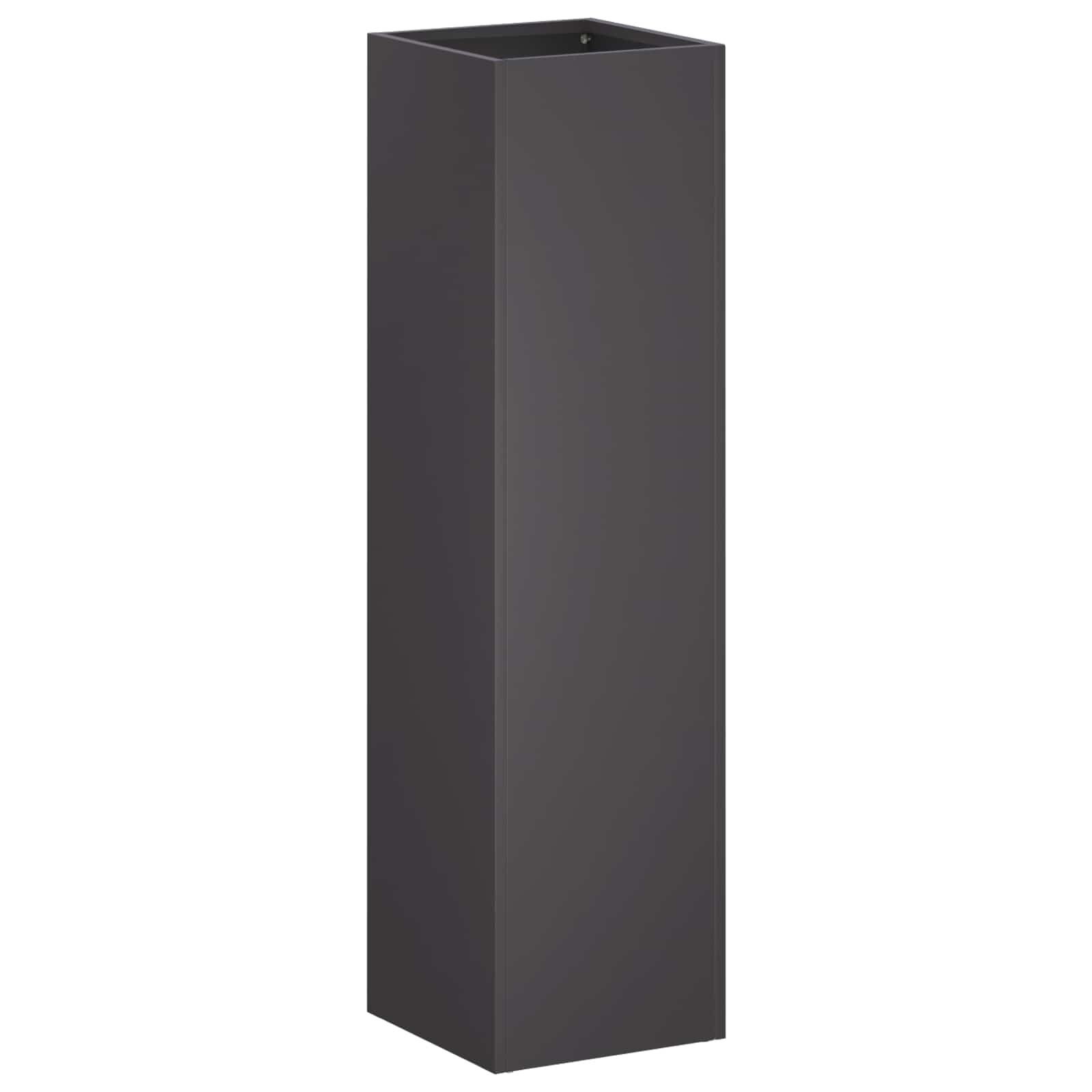 vidaXL Blumentopf Garten-Pflanzgefäß 2 stk. Schwarz 20 x 20 x 75 cm (2 St) – Bild 3 von 5