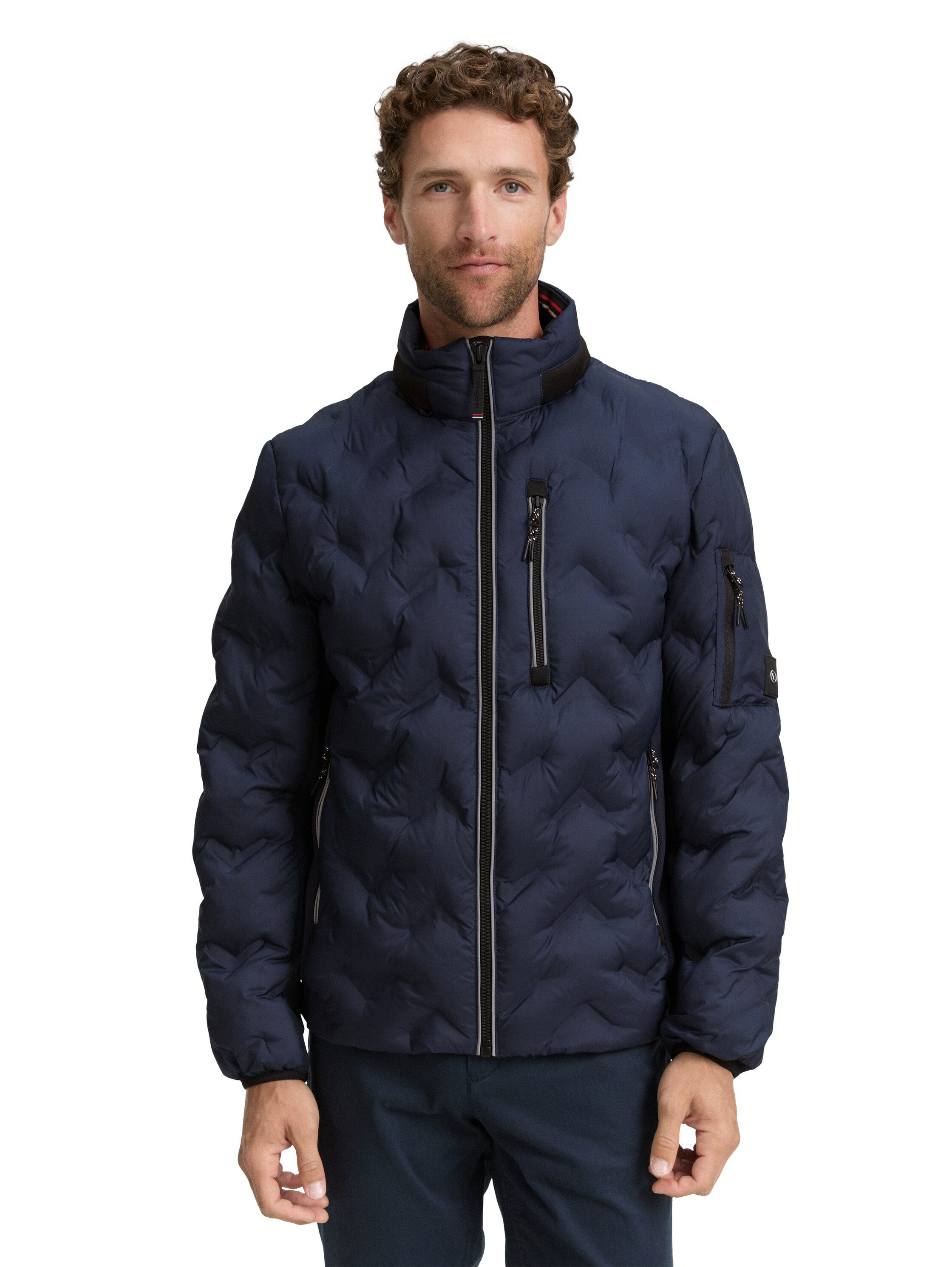TOM TAILOR Hybridjacke mit Taschen und Stehkragen