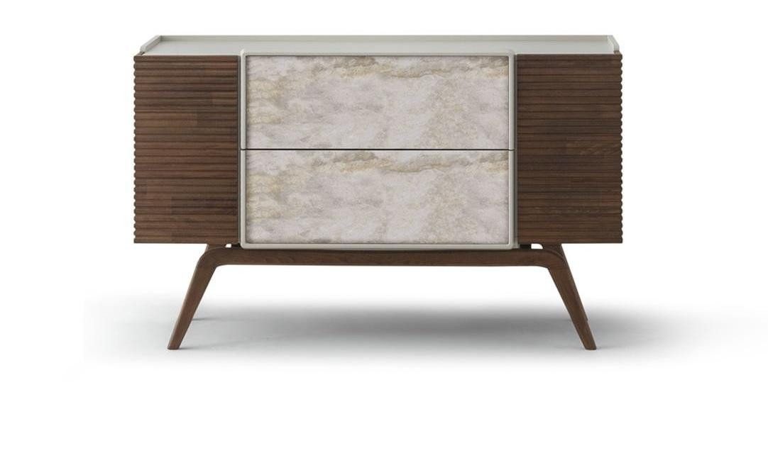 JVmoebel Schminktisch Möbel Schminktisch Spiegel Set Modern Weiß Braun Elegant Hocker (3-St), Made in Europa