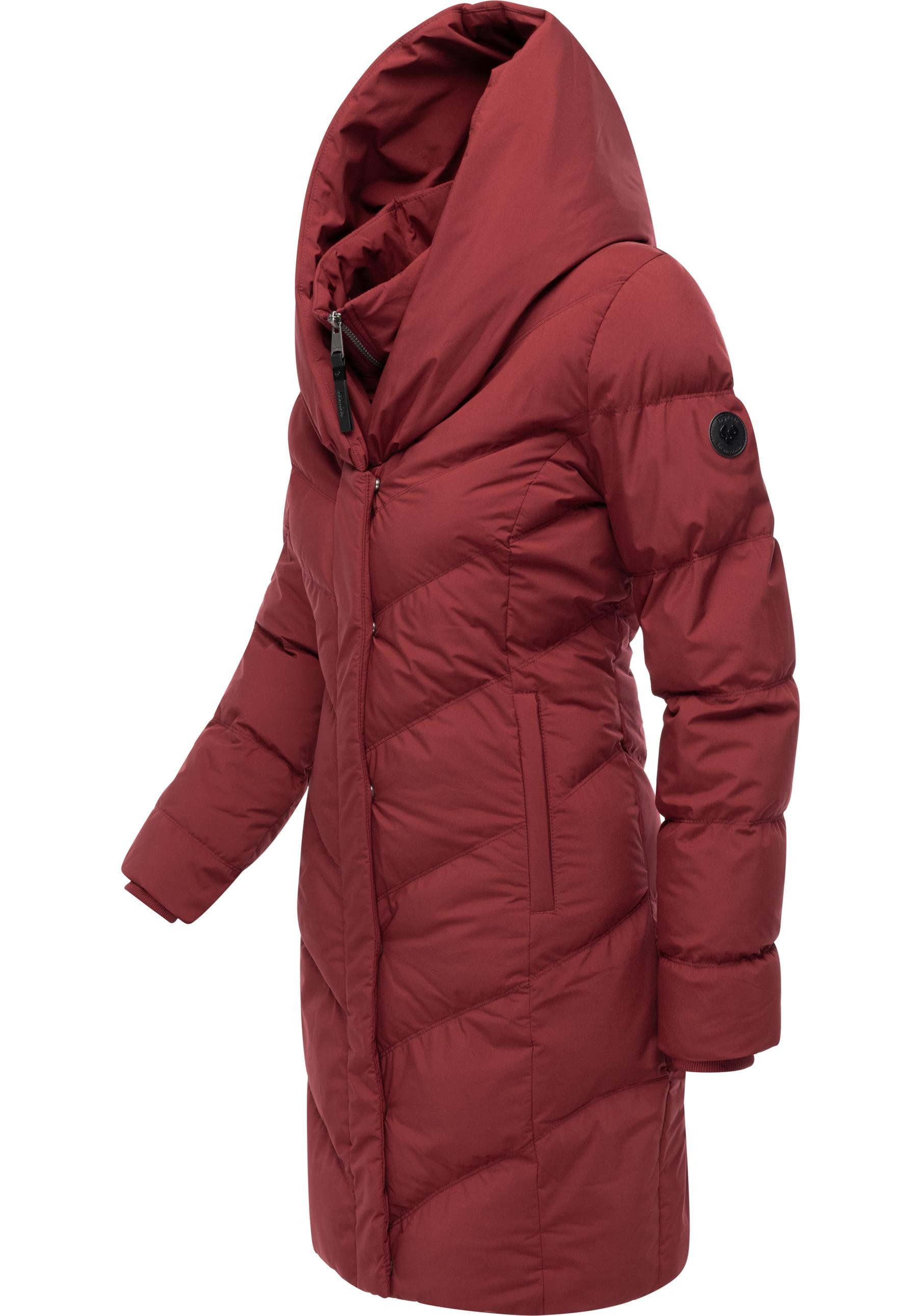 Ragwear Steppmantel Natalka Soft YOUMODO Warmer Wintermantel mit hohem Kragen und Kapuze – Bild 2 von 5