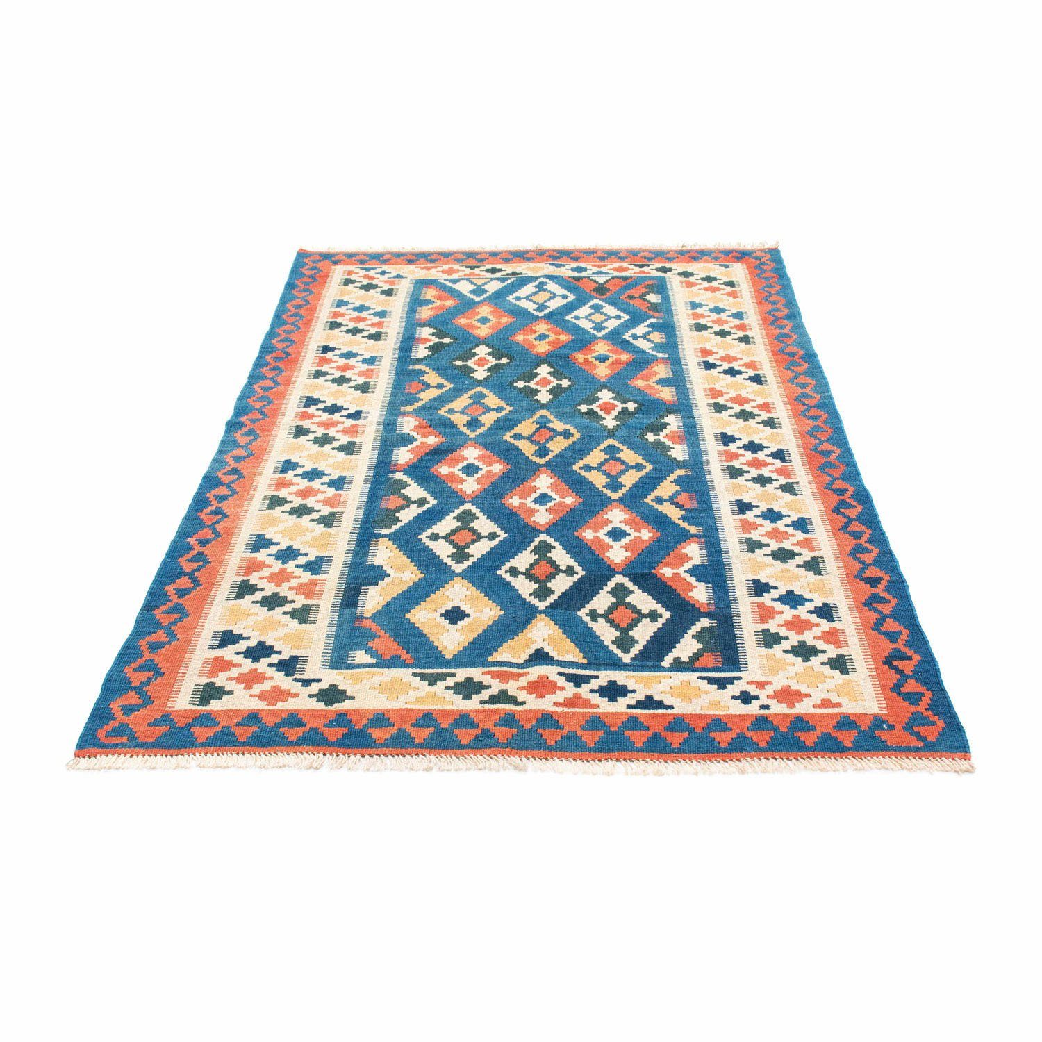 Wollteppich Kelim - Oriental - 183 x 121 cm - beige, morgenland, rechteckig, Höhe: 4 mm, Wohnzimmer, Einzelstück