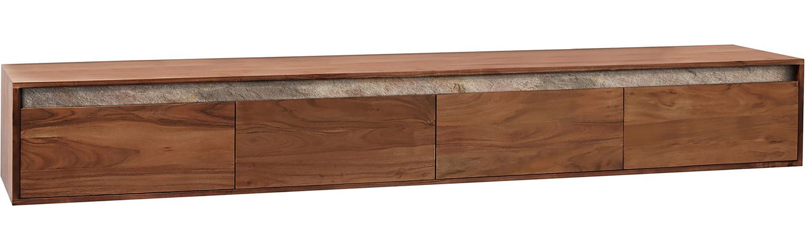 DELIFE Lowboard Stonegrace, Akazie Braun Schiefer günstig online kaufen